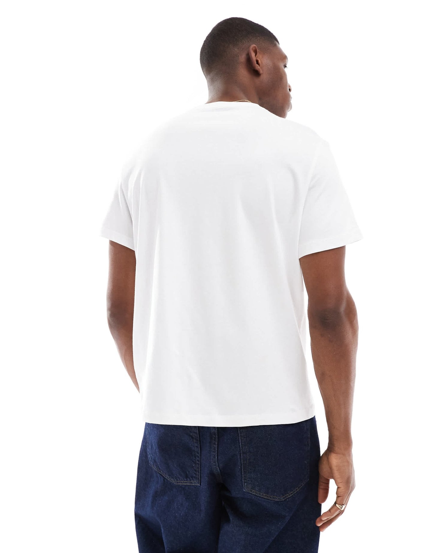 Calvin Klein Jeans small central logo t-shirt in white - ASOS Sample Sale