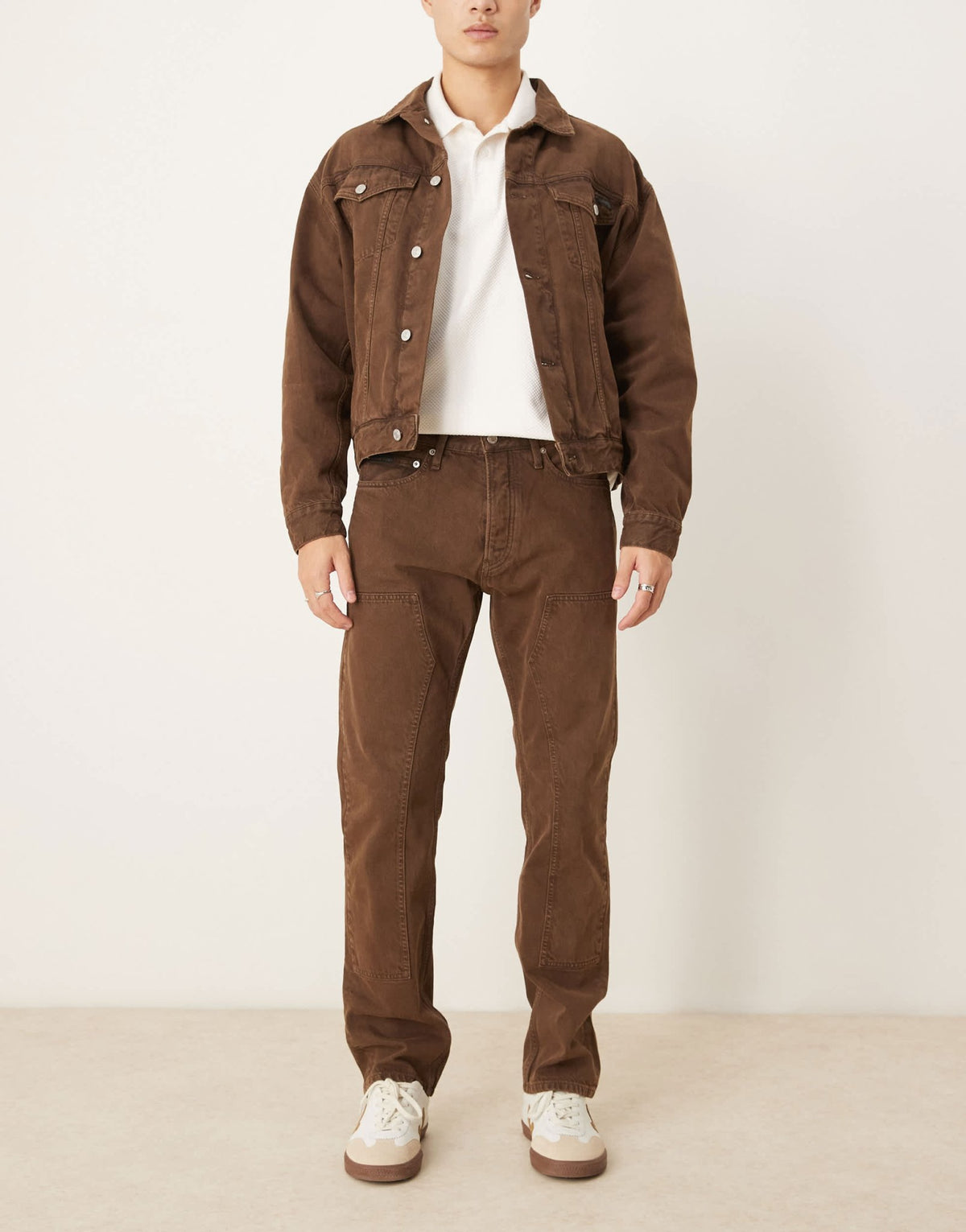 Calvin Klein Jeans standard straight jeans in dark brown - ASOS Exclusive - ASOS Sample Sale