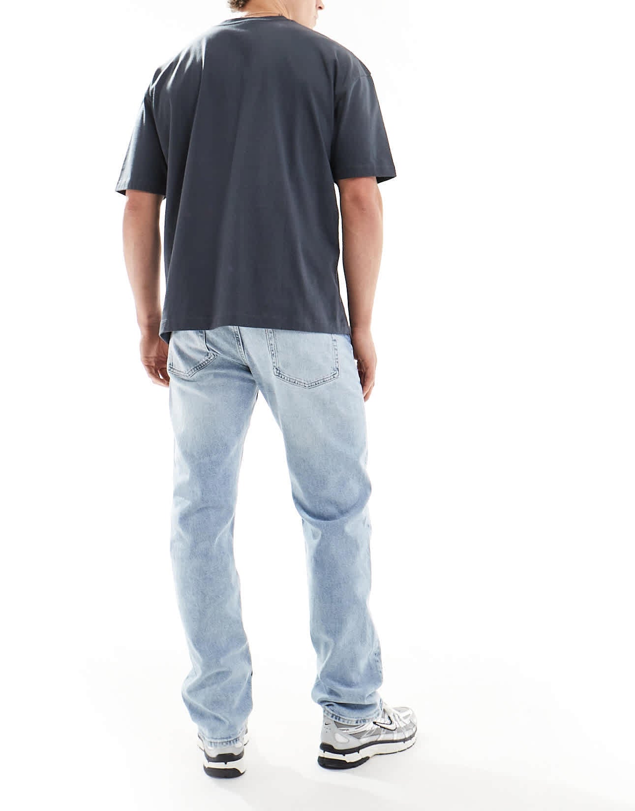 Calvin Klein Jeans standard straight jeans in light wash – ASOS Sample Sale