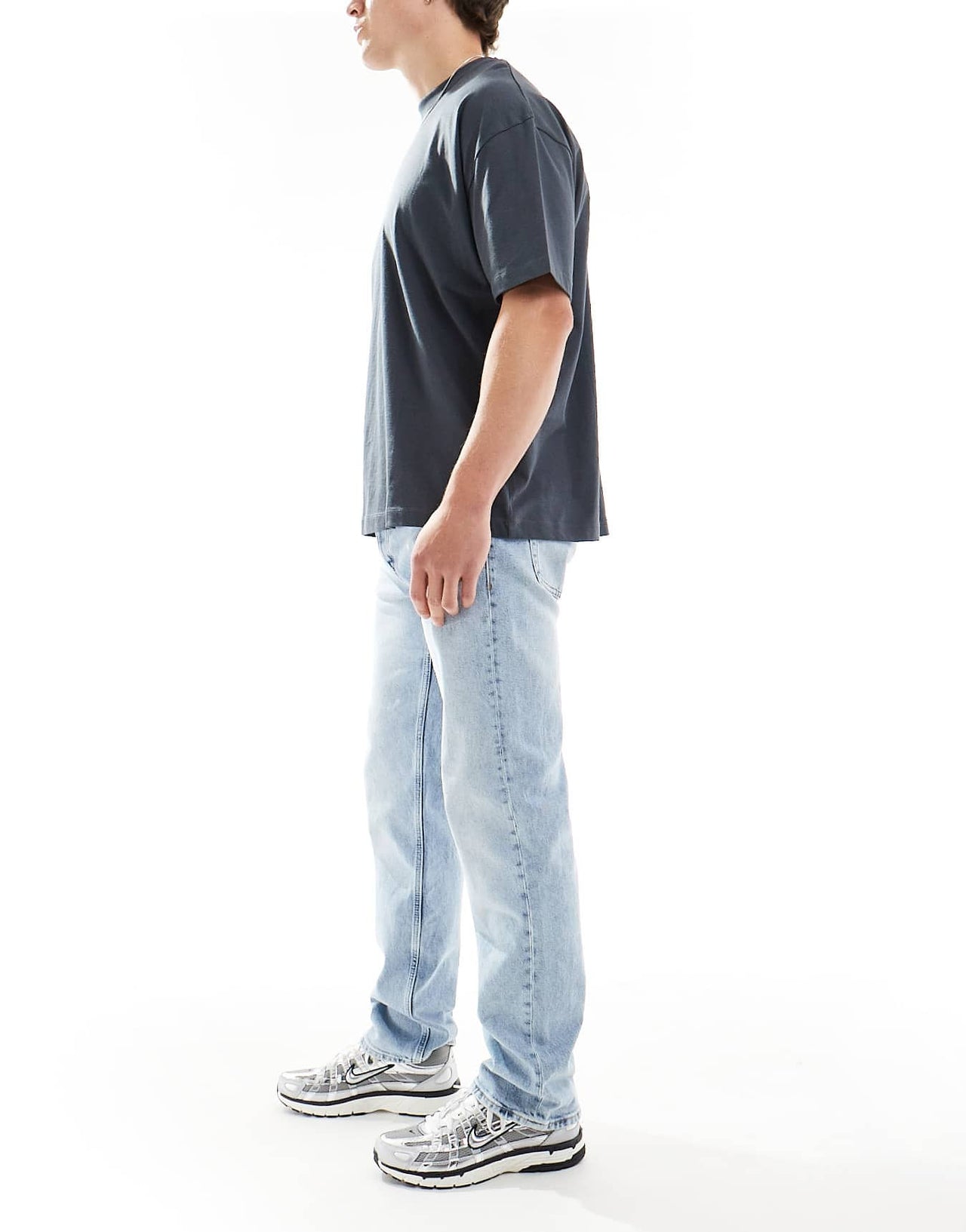 Calvin Klein Jeans standard straight jeans in light wash - ASOS Sample Sale