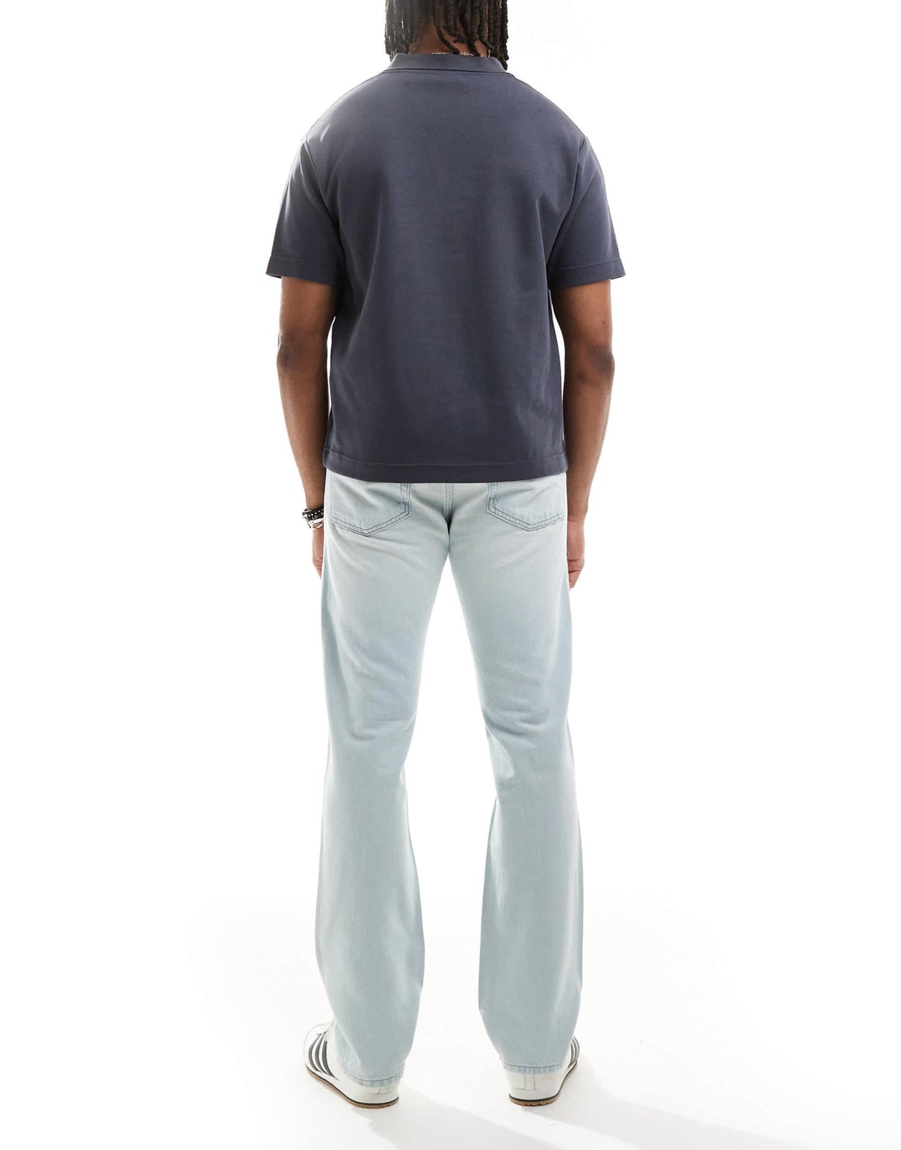 Calvin Klein Jeans standard straight jeans in sunbleached wash - ASOS Sample Sale