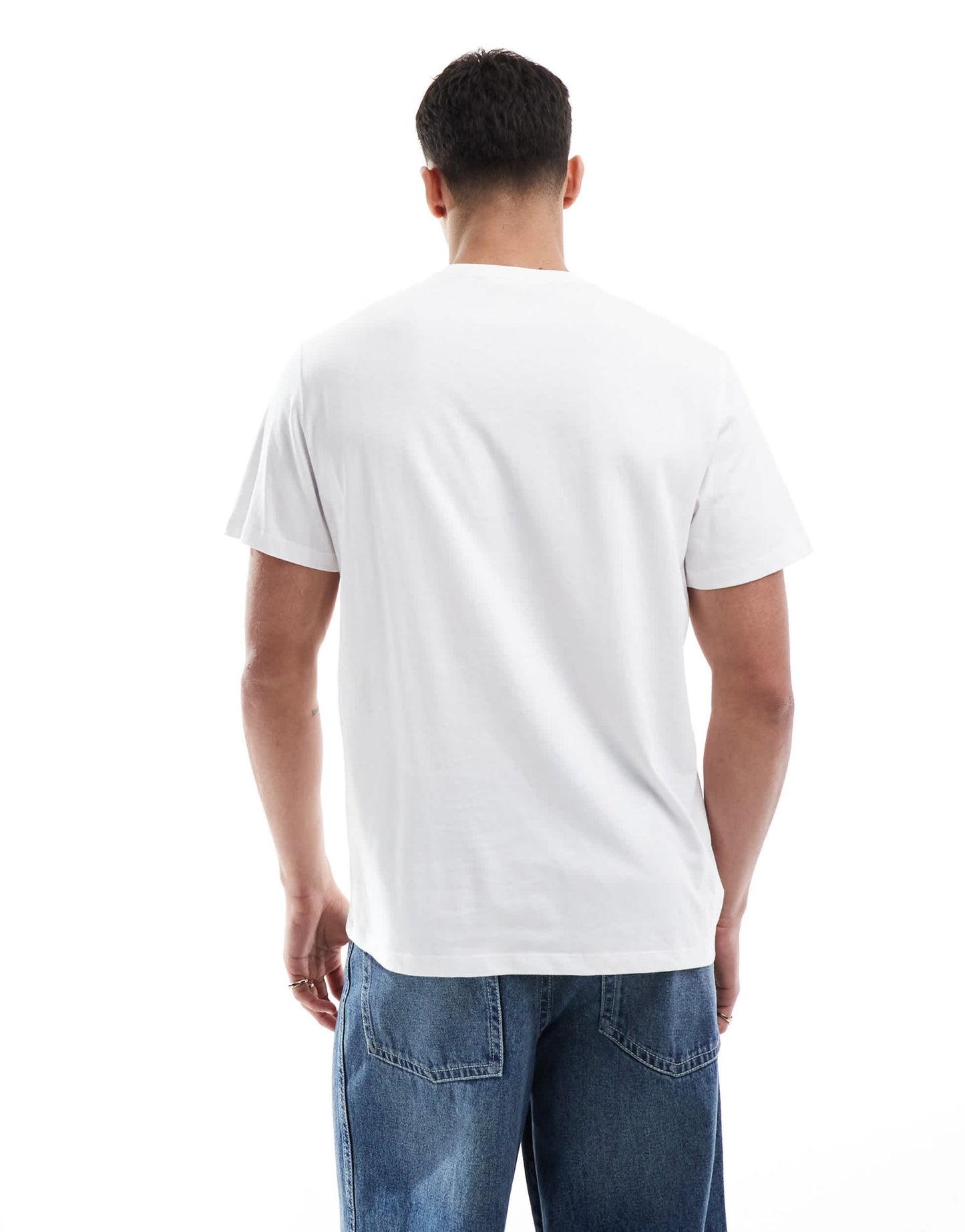 Calvin Klein Jeans varsity logo t-shirt in white - ASOS Sample Sale