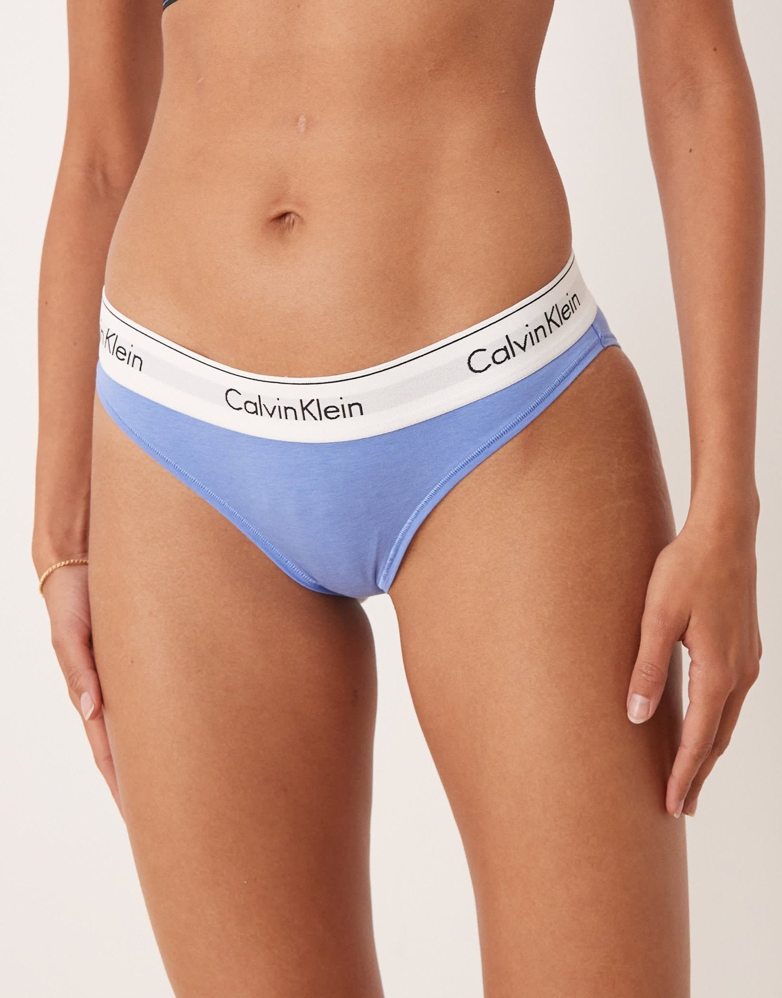 Calvin Klein Modern Cotton bikini brief in cornflower blue - ASOS Sample Sale