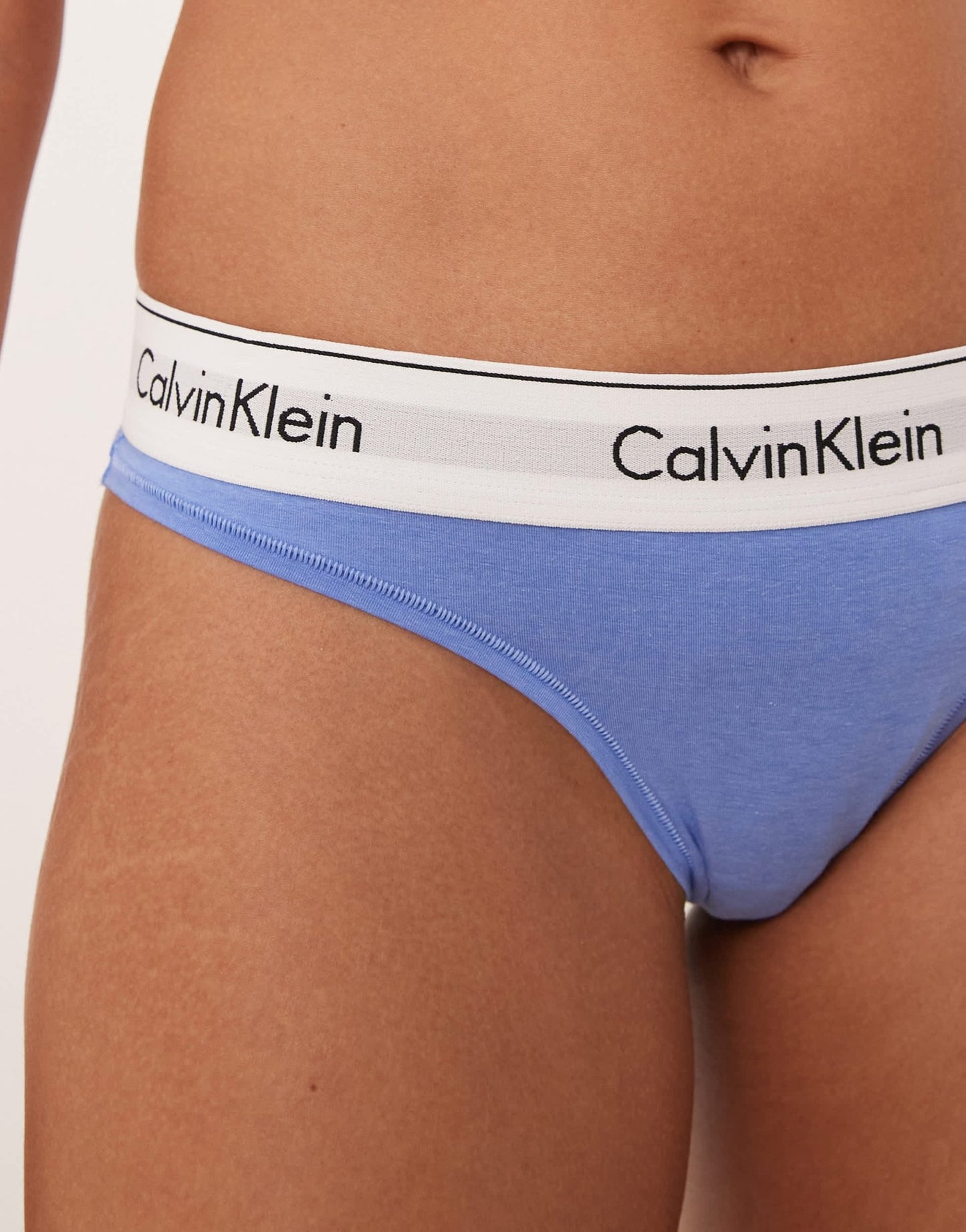 Calvin Klein Modern Cotton thong in cornflower blue - ASOS Sample Sale