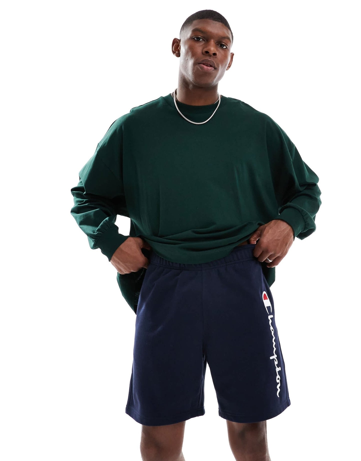 Champion Authentic shorts in navy - ASOS Sample Sale