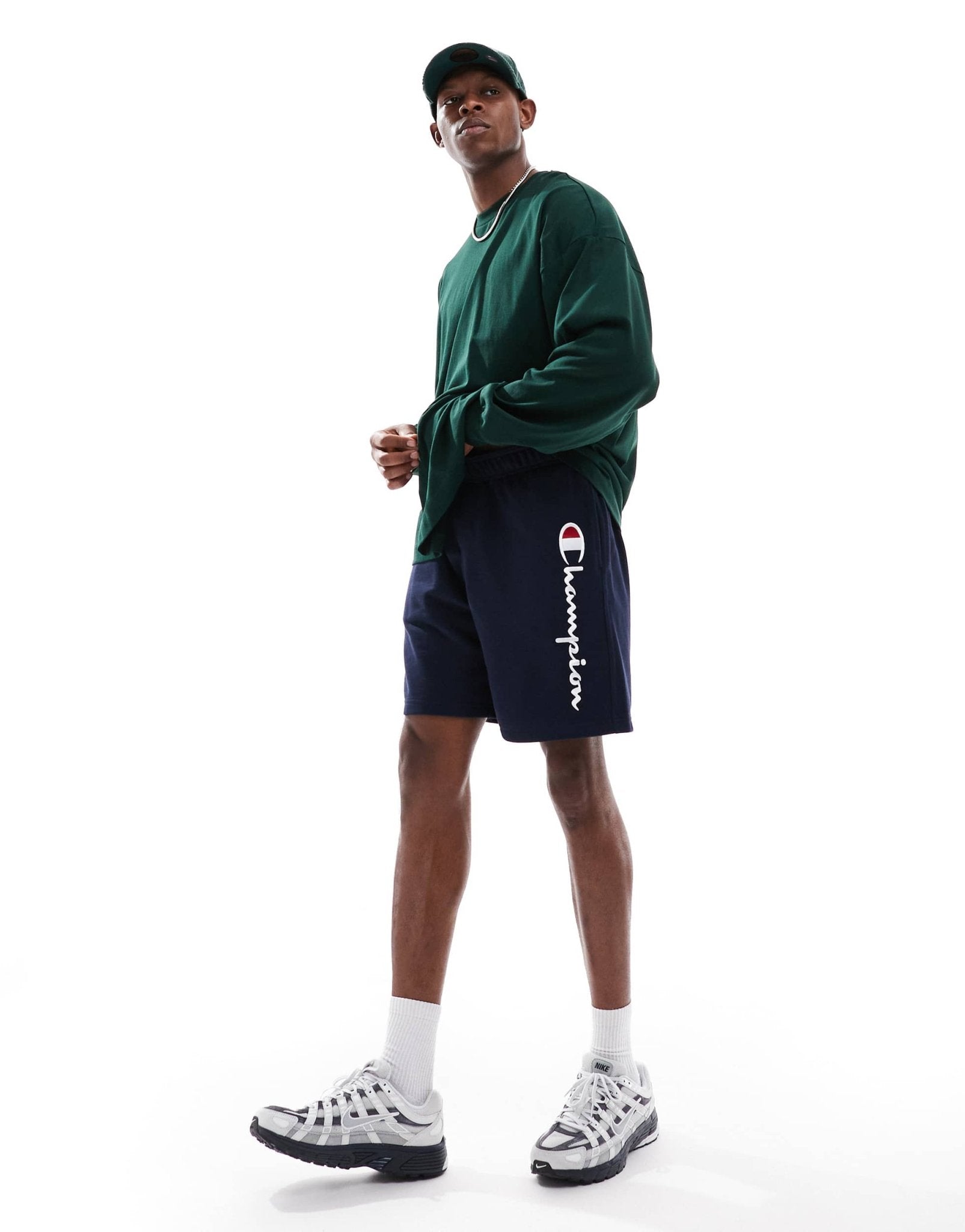 Champion Authentic shorts in navy - ASOS Sample Sale