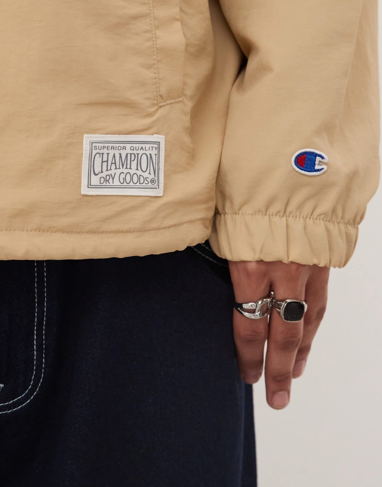 Champion Coach jacket in beige - ASOS Sample Sale