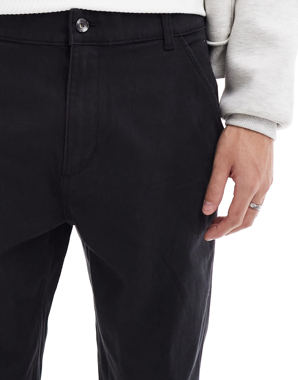Champion Rochester straight hem trousers in black - ASOS Sample Sale