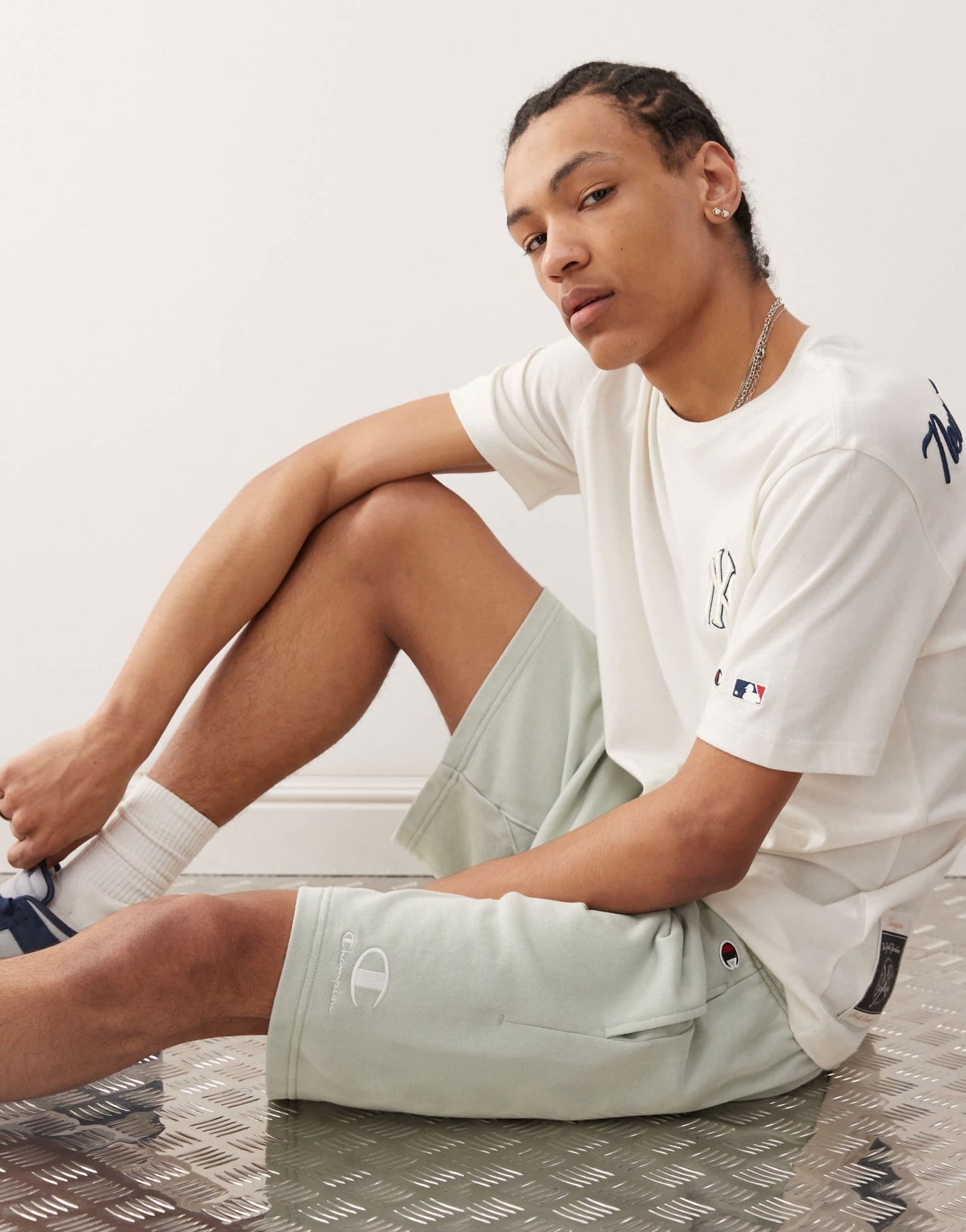 Champion shorts in mint green - ASOS Sample Sale