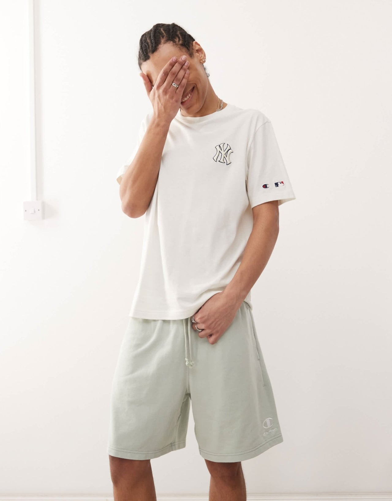 Champion shorts in mint green - ASOS Sample Sale