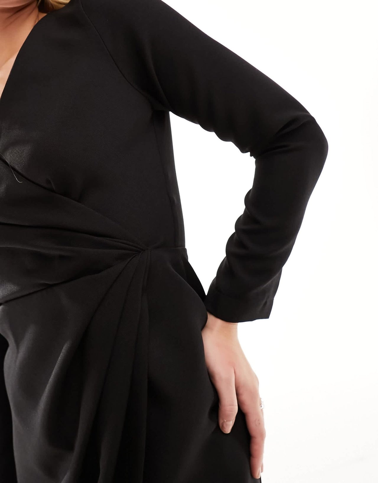 Closet London tailored mini dress in black - ASOS Sample Sale