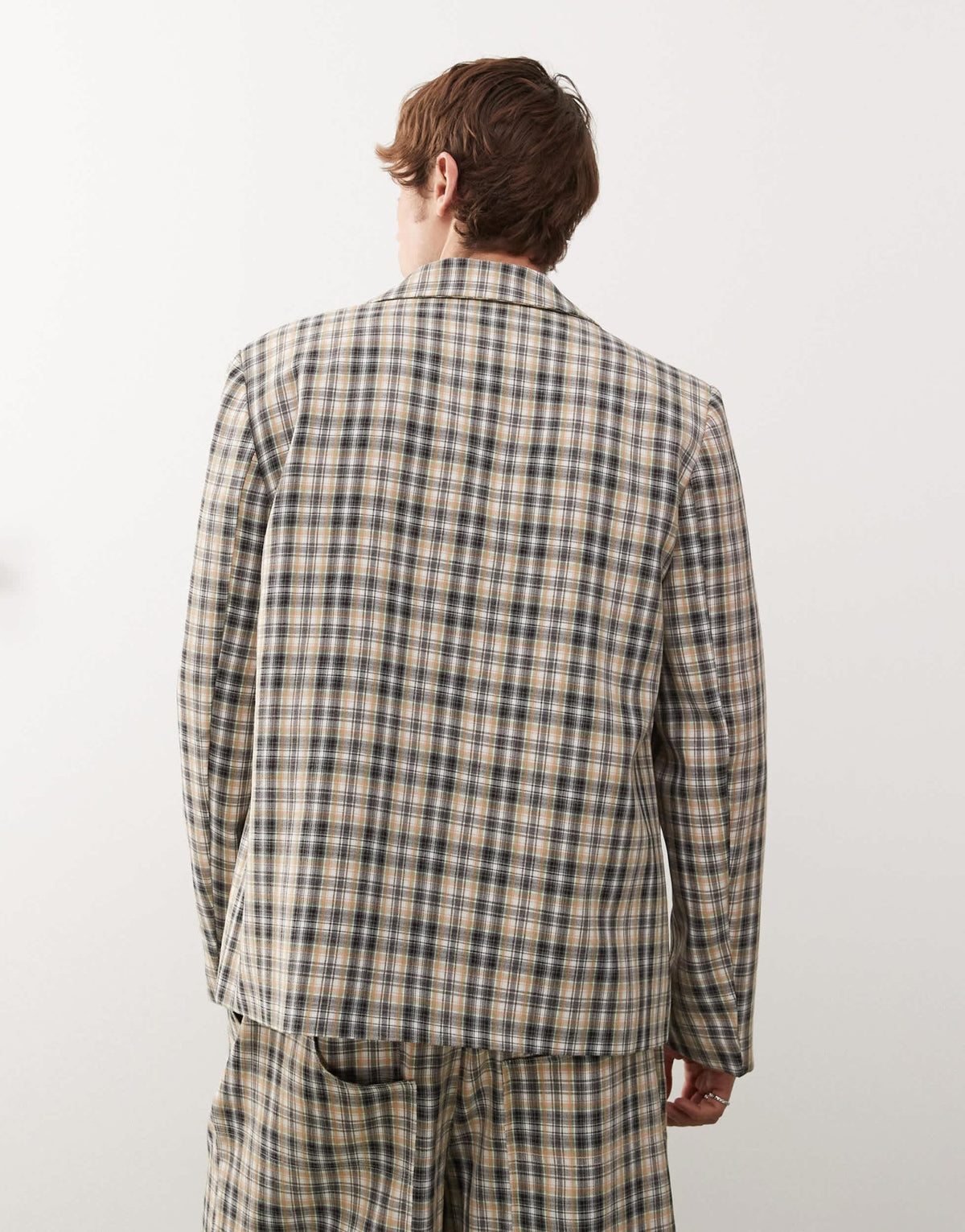 COLLUSION 90s relaxed blazer co-ord in mixed check - ASOS Sample Sale