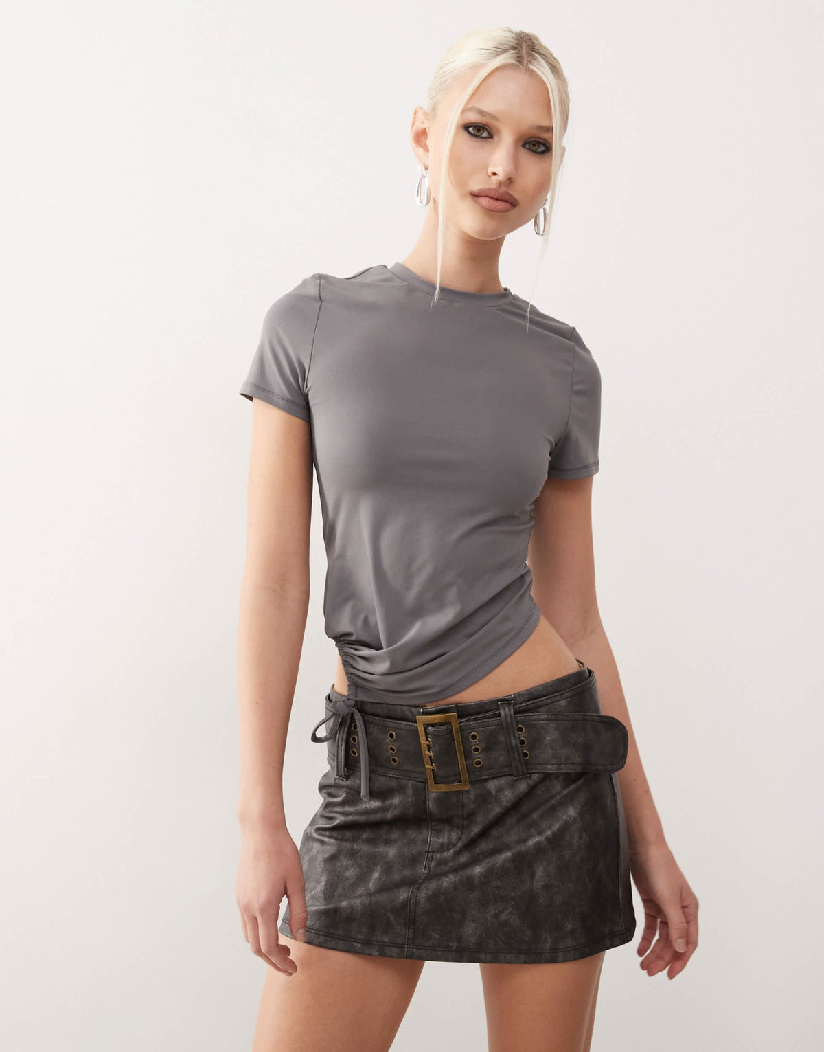 COLLUSION asym hanky hem top - ASOS Sample Sale