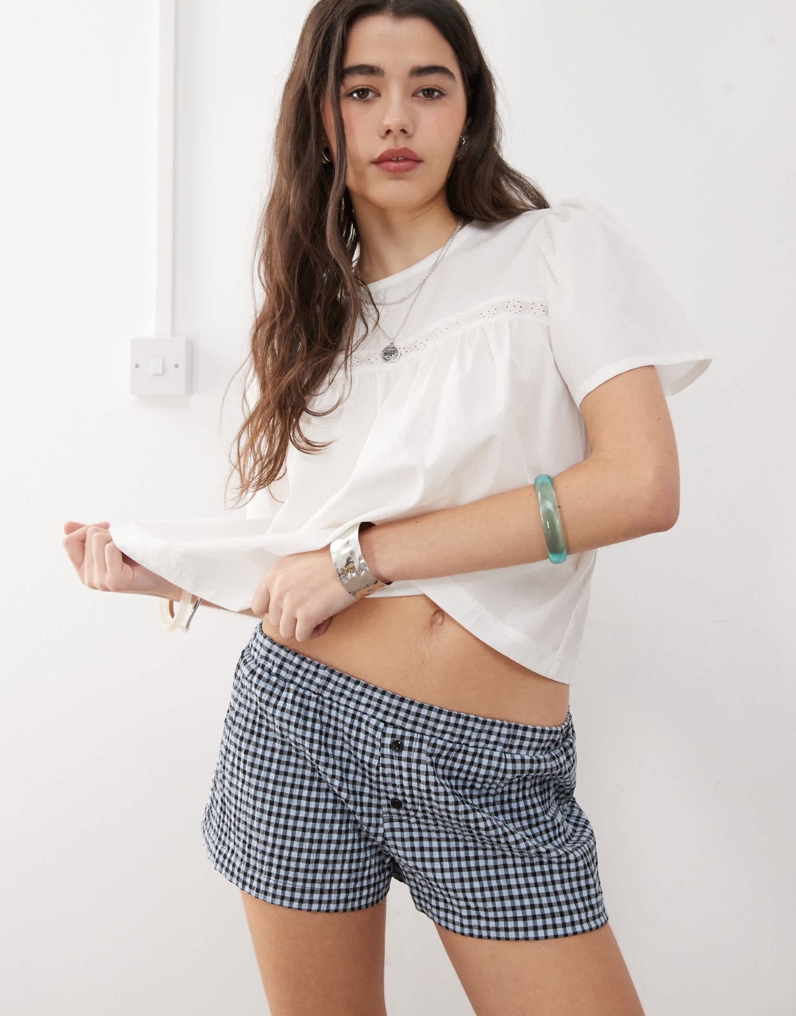 COLLUSION check boxer shorts - ASOS Sample Sale