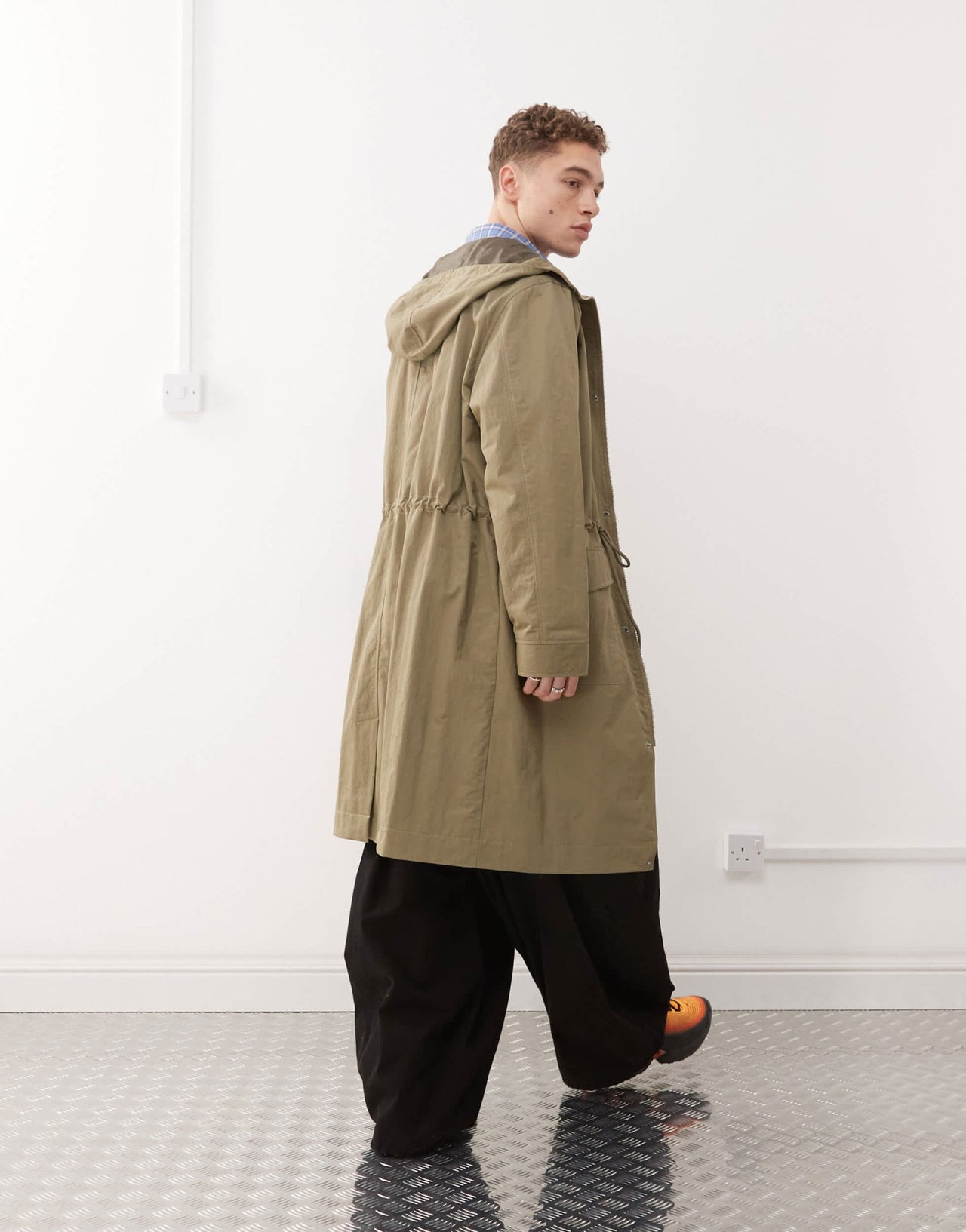 COLLUSION festival parka jacket in khaki - ASOS Sample Sale