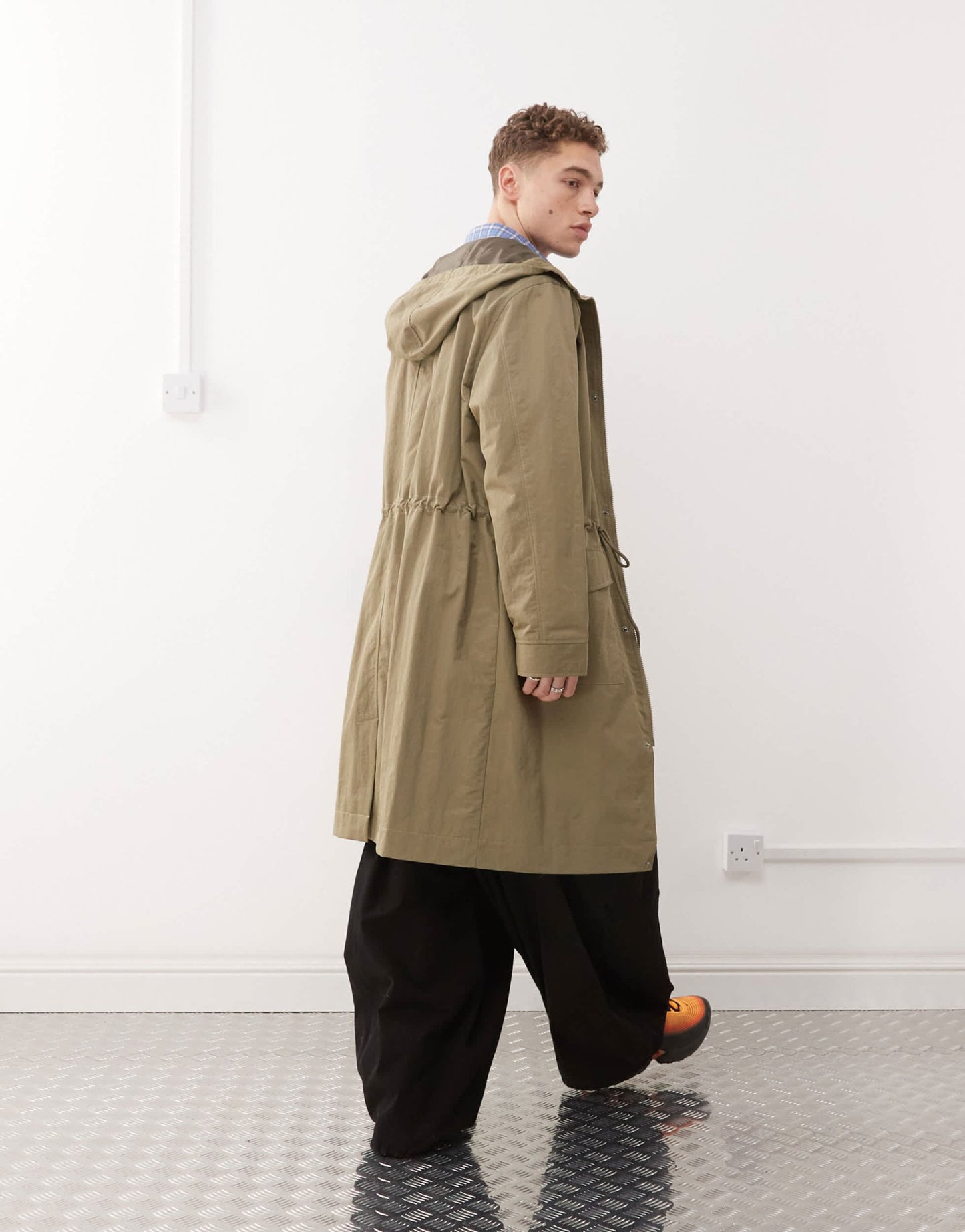 COLLUSION festival parka jacket in khaki - ASOS Sample Sale