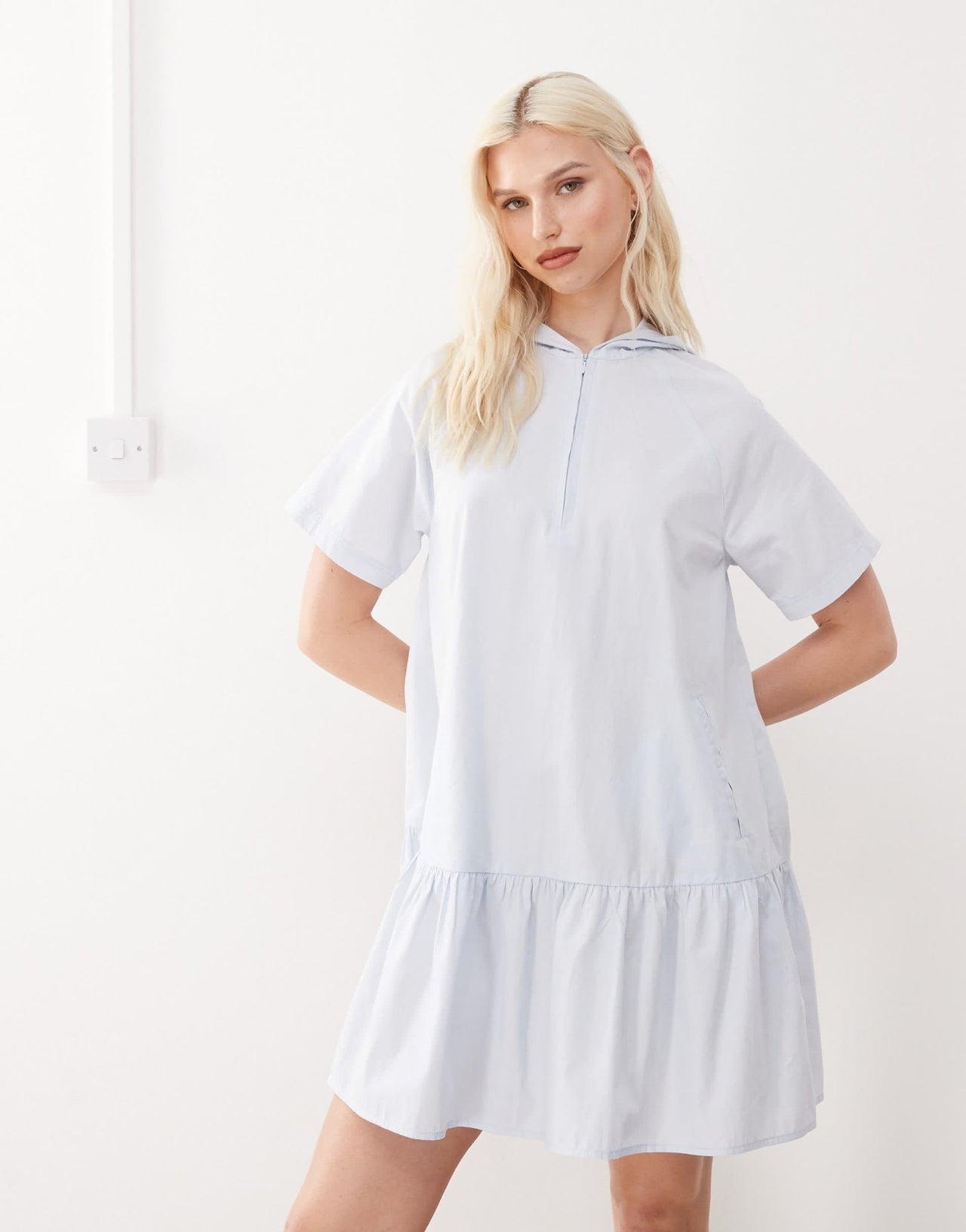 COLLUSION hooded sports mini dress - ASOS Sample Sale