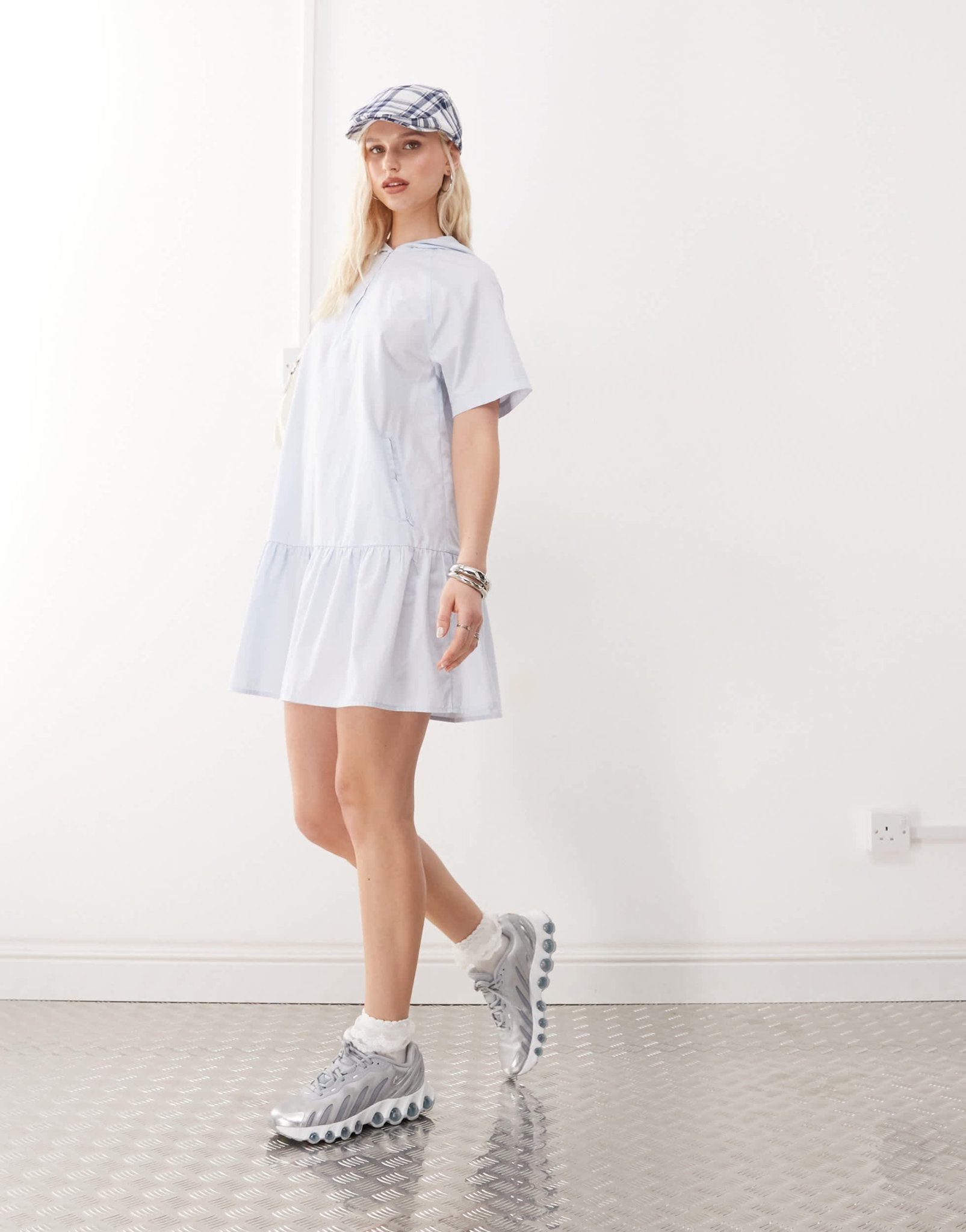 COLLUSION hooded sports mini dress - ASOS Sample Sale