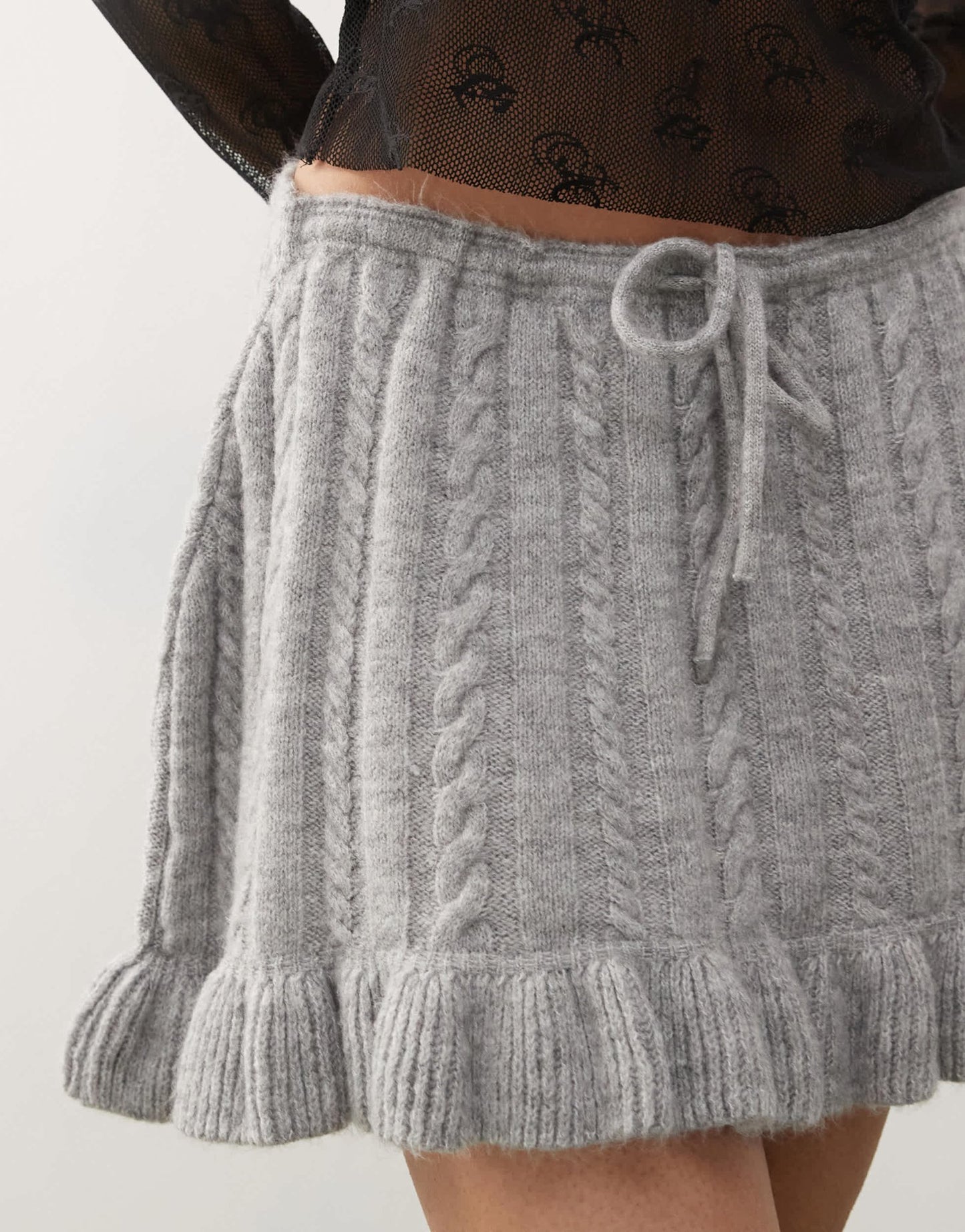 COLLUSION knitted cable mini skirt - ASOS Sample Sale