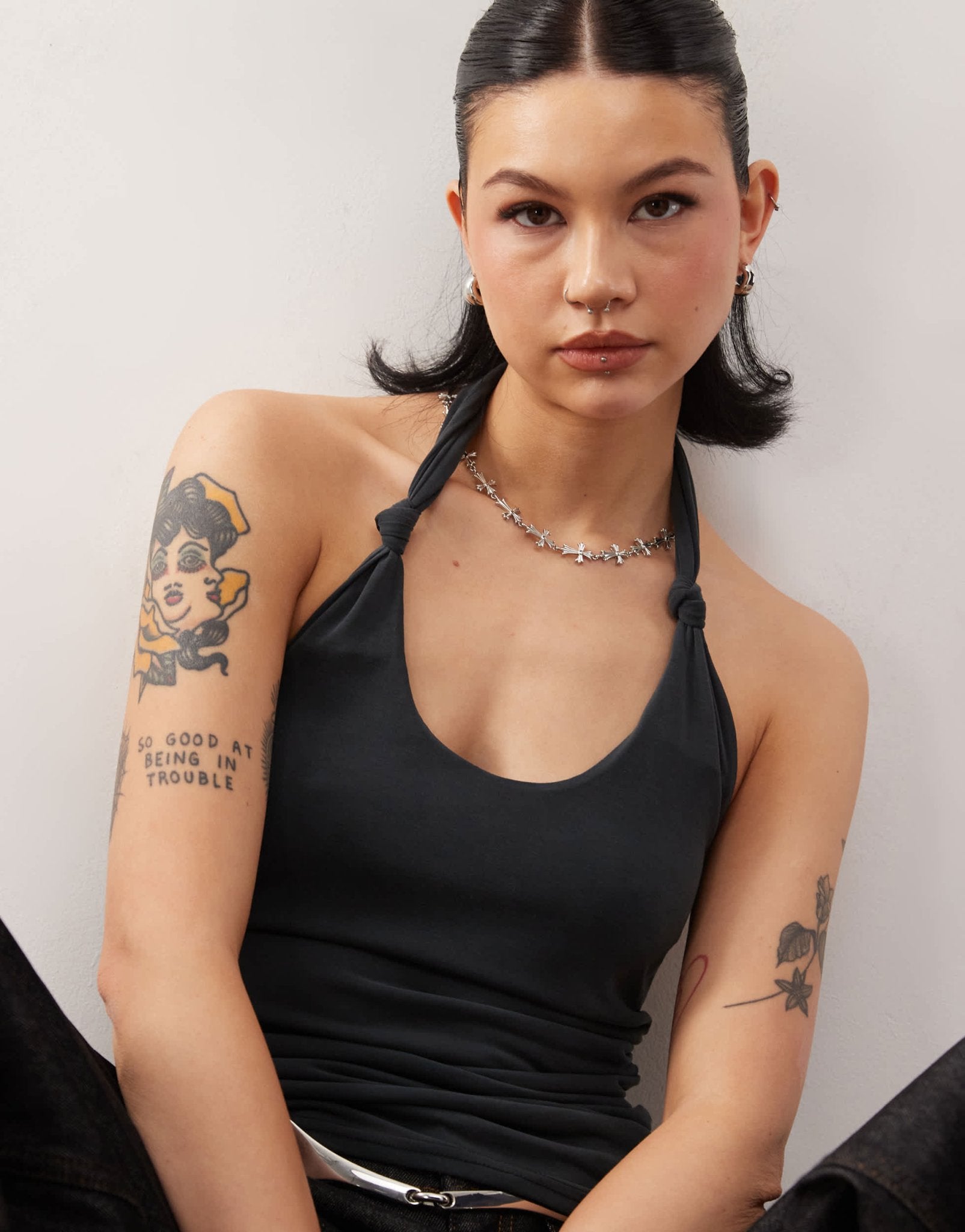 COLLUSION knot strap vest - ASOS Sample Sale