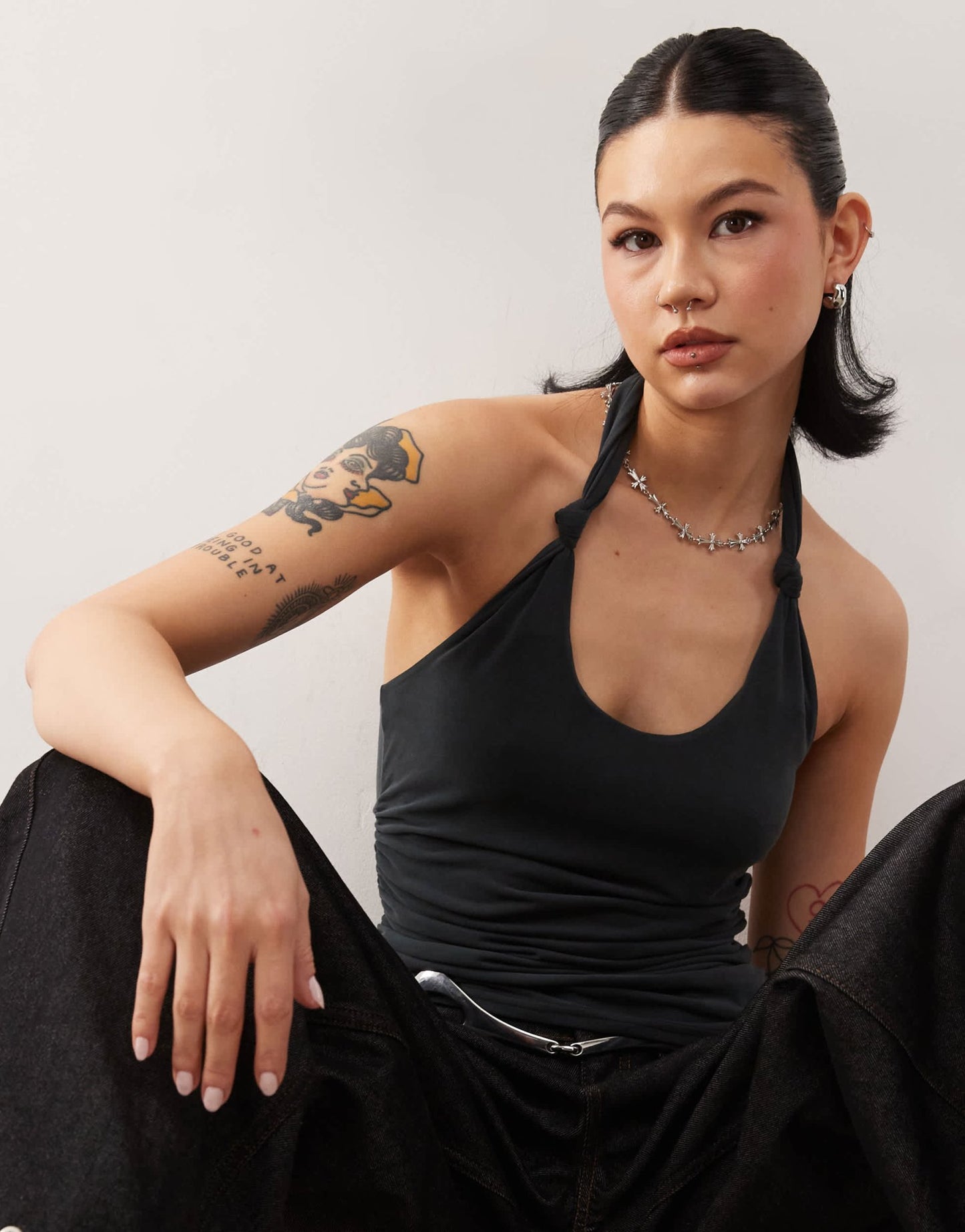 COLLUSION knot strap vest - ASOS Sample Sale