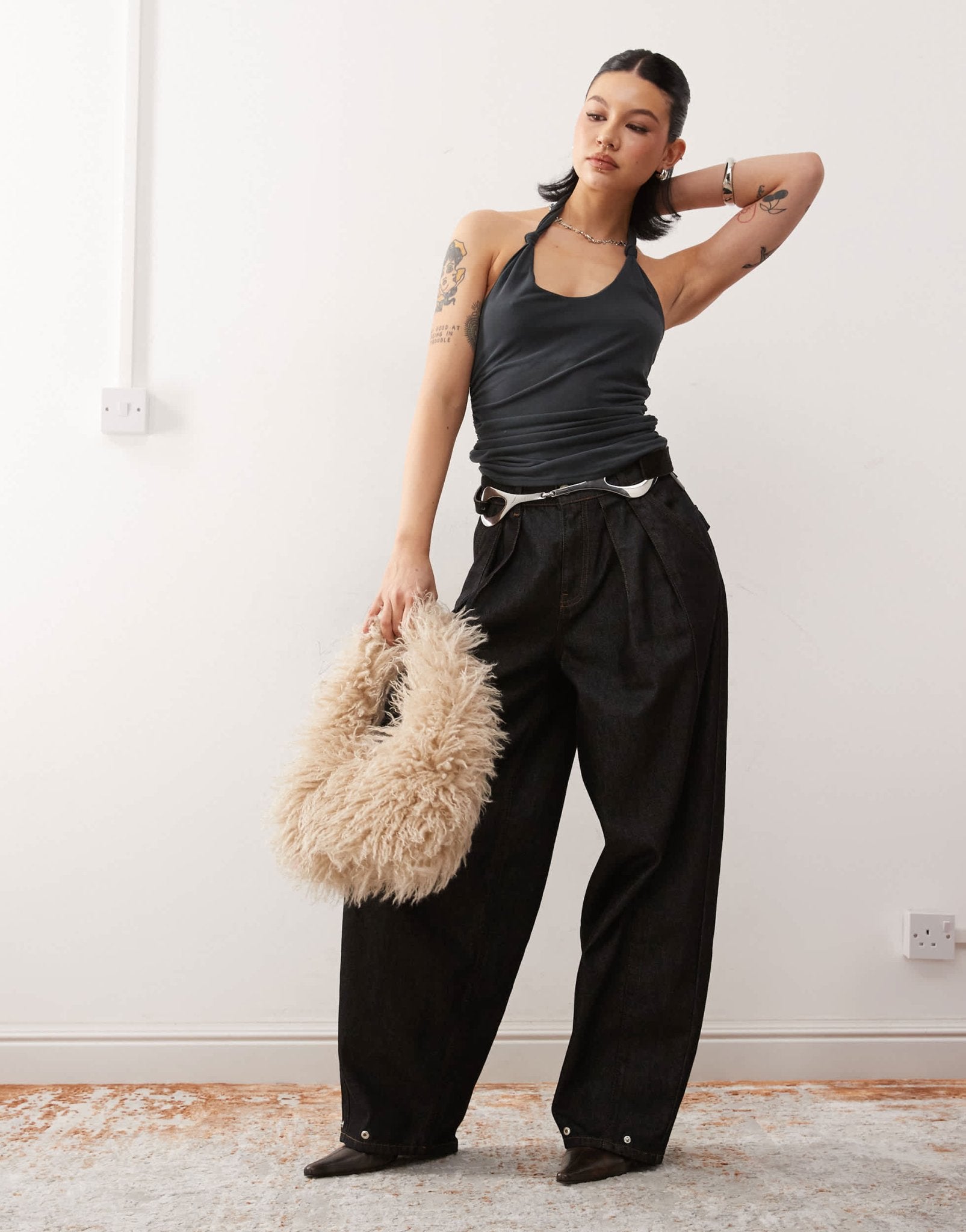 COLLUSION knot strap vest - ASOS Sample Sale