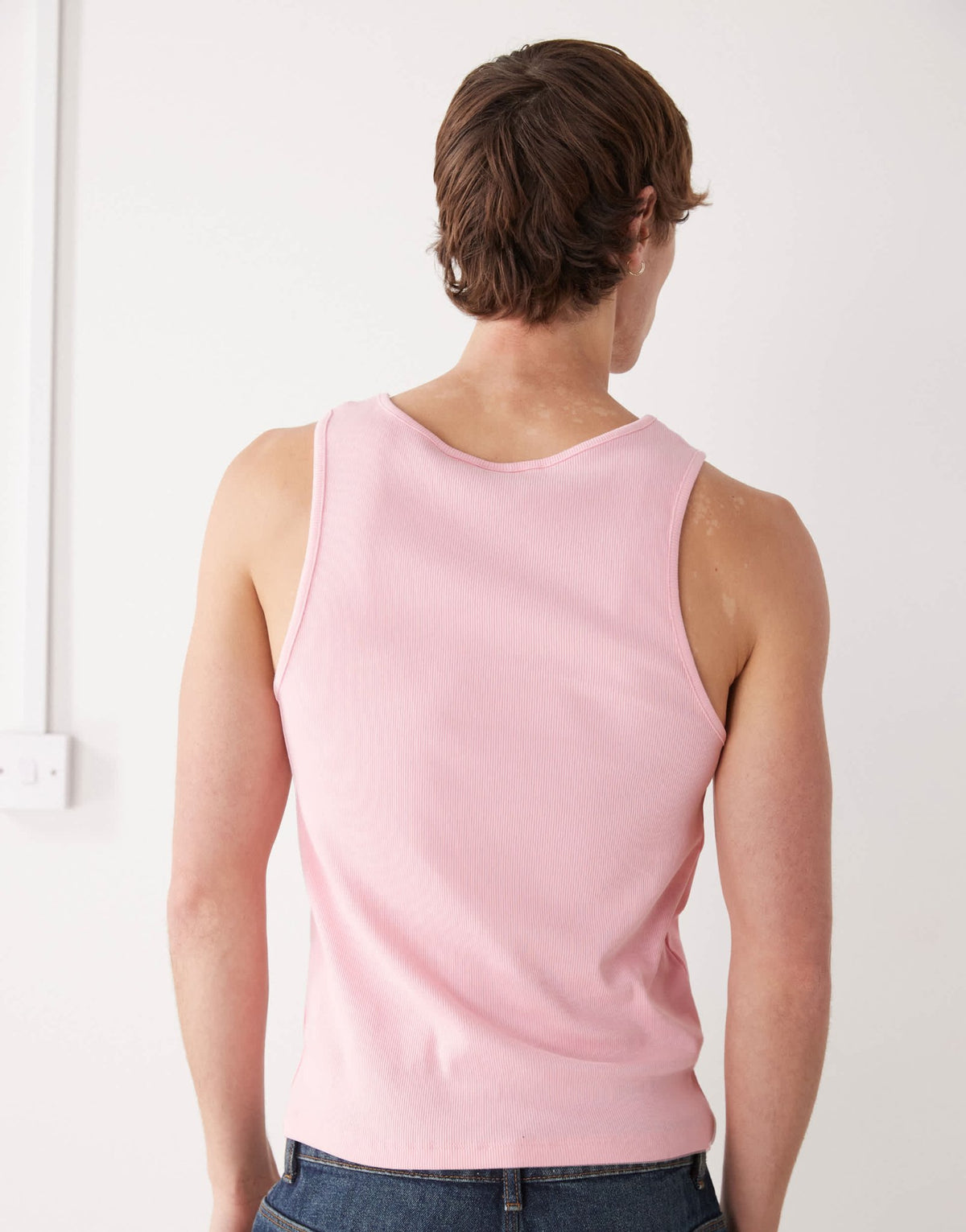 COLLUSION Muscle ribbed vest in pink - ASOS Sample Sale
