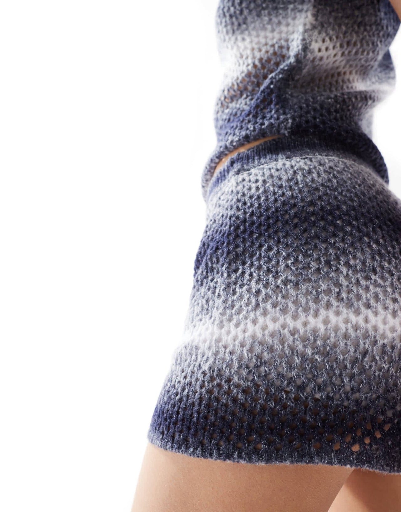COLLUSION ombre knitted shorts co - ord in grey - ASOS Sample Sale