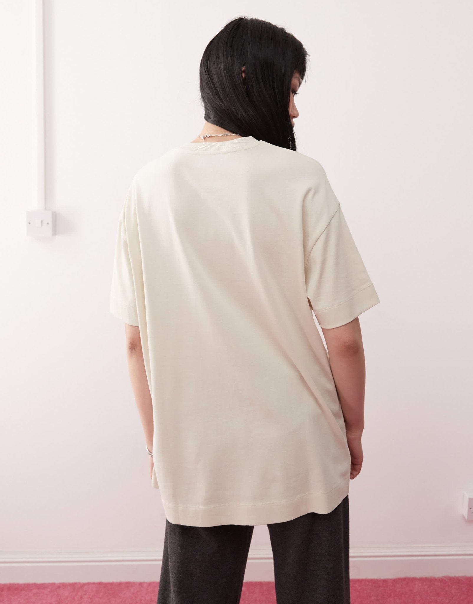 COLLUSION oversized heavyweight t-shirt in ecru - ASOS Sample Sale