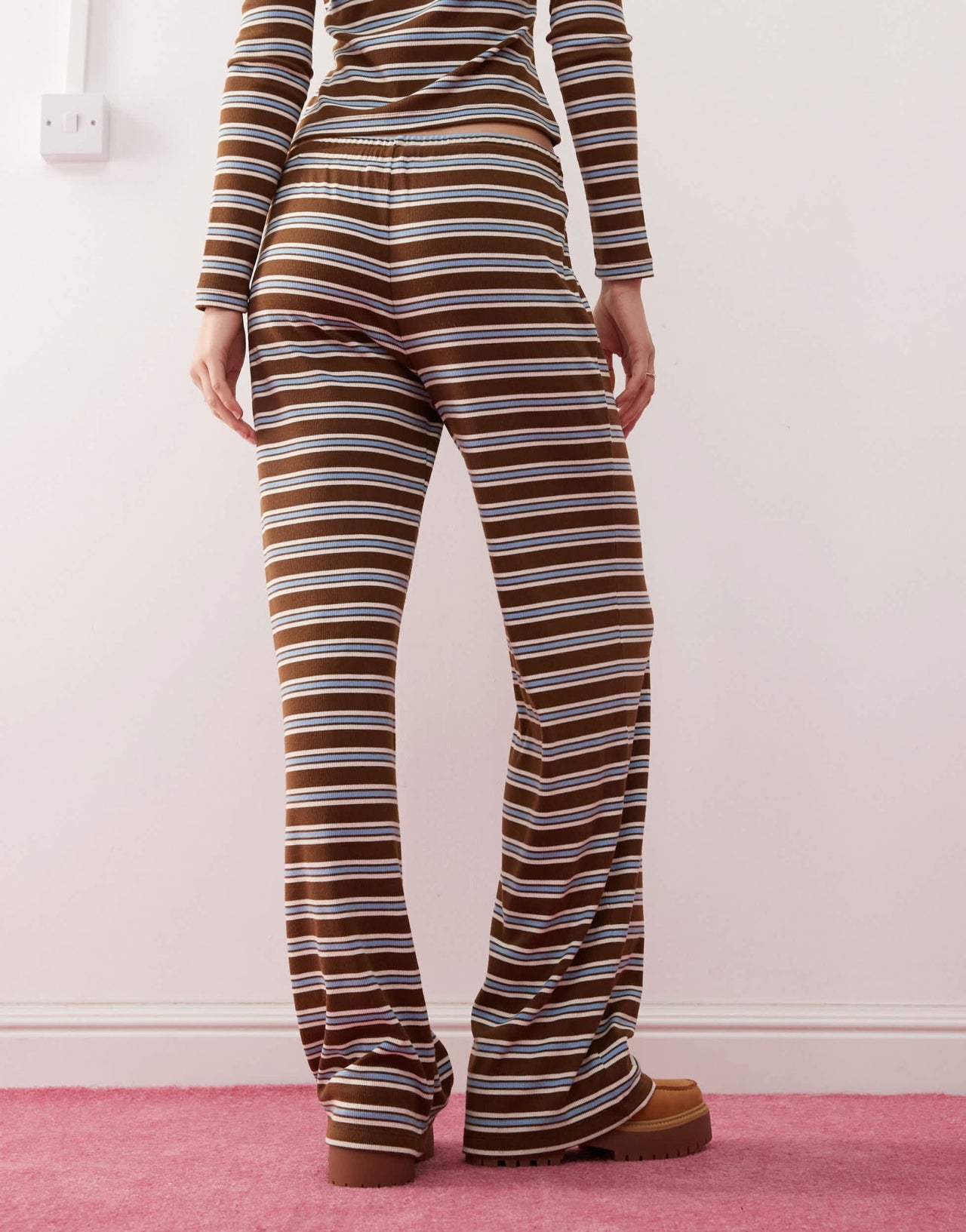 COLLUSION relaxed rib stripe trouser - ASOS Sample Sale