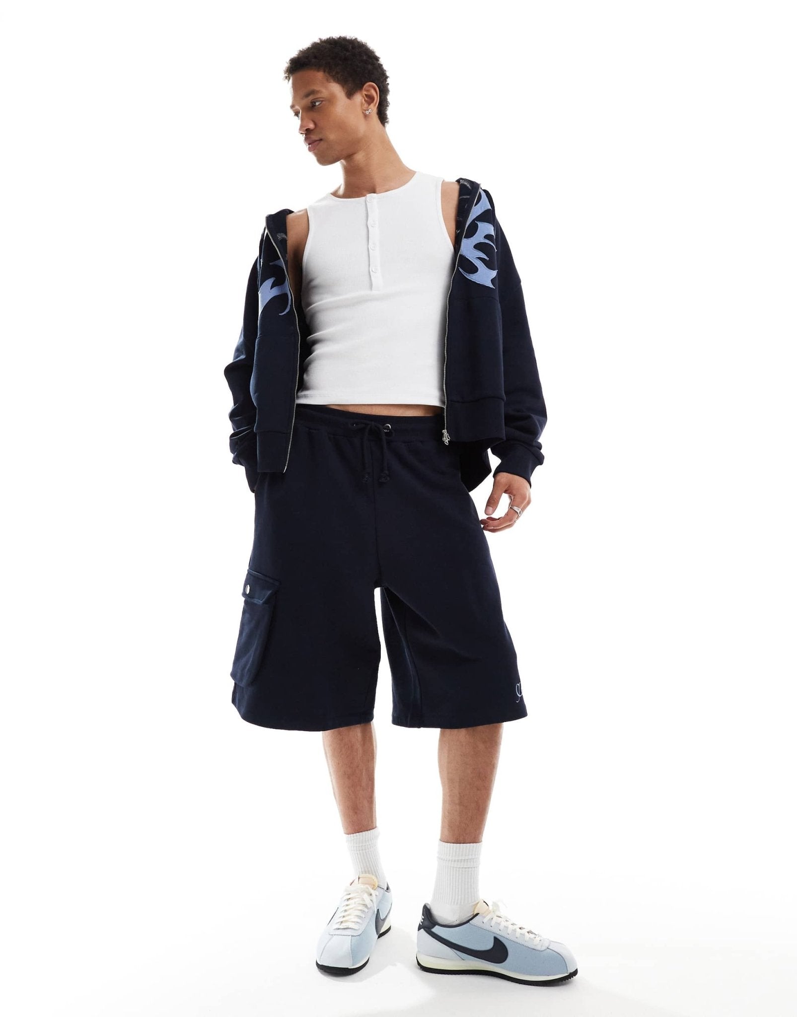 COLLUSION rib slim fit button vest in white - ASOS Sample Sale