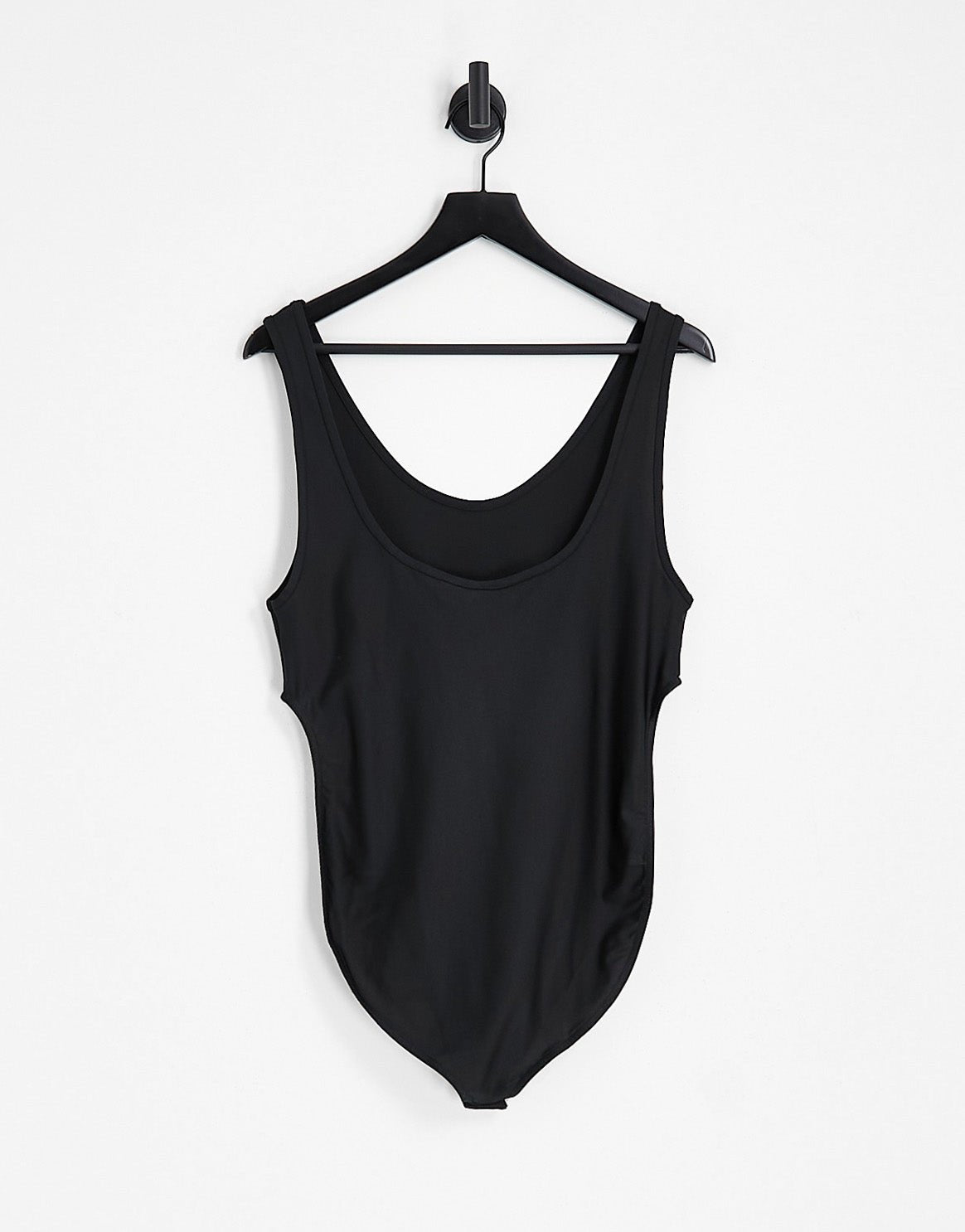 COLLUSION scoop neck muscle fit body suit in disco black - ASOS Sample Sale