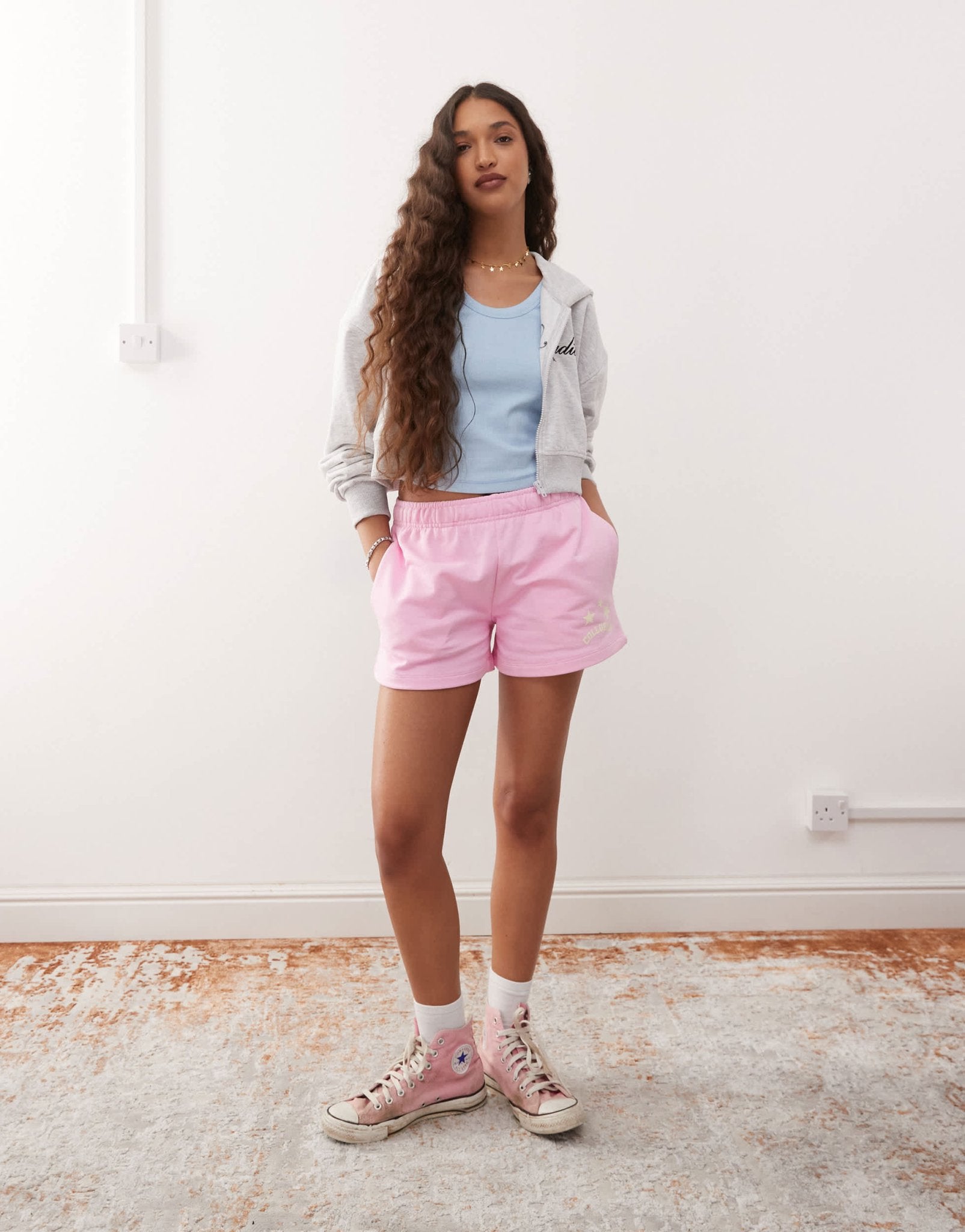 COLLUSION shorts in bubblegum pink - ASOS Sample Sale