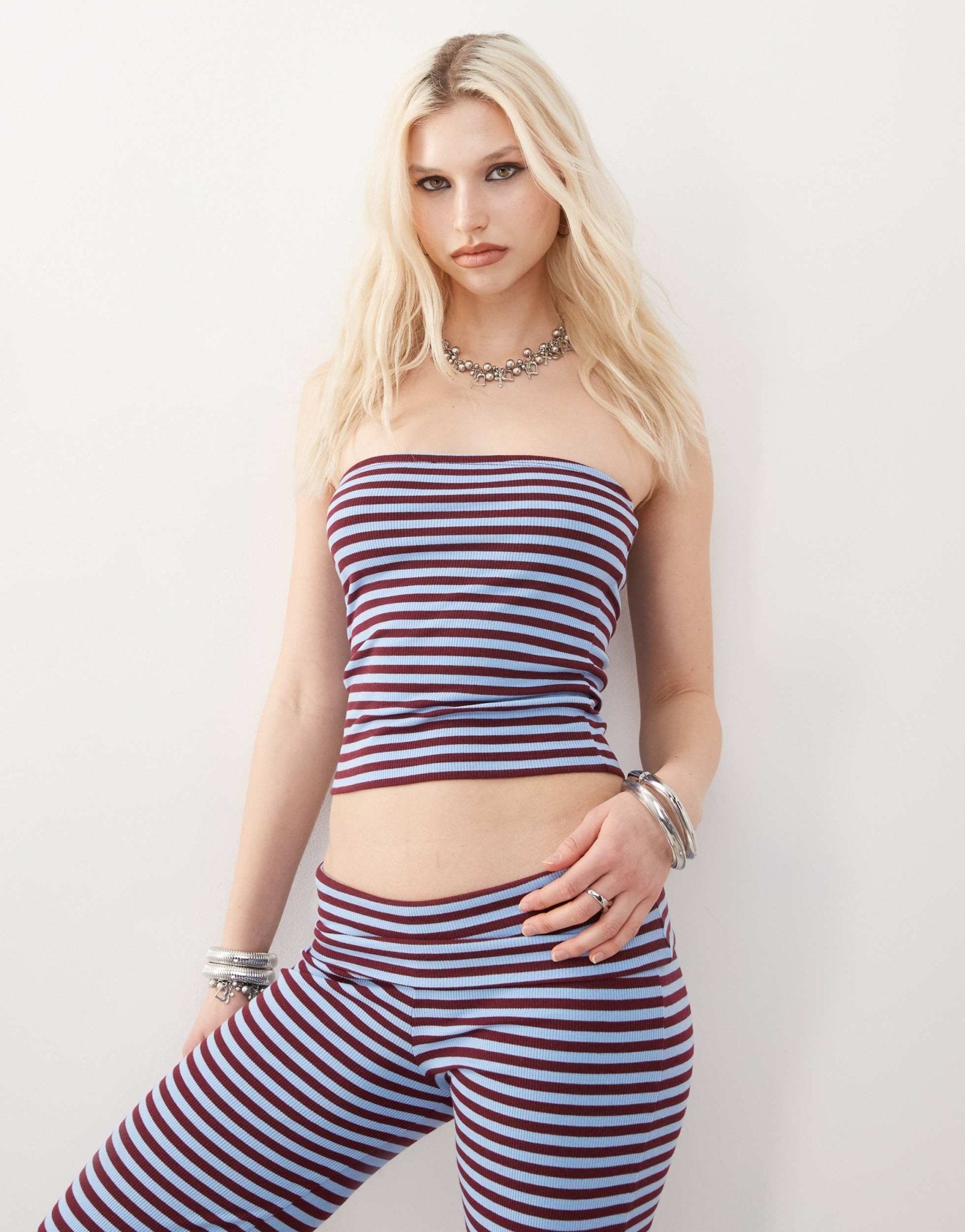 COLLUSION striped bandeau top co - ord - ASOS Sample Sale