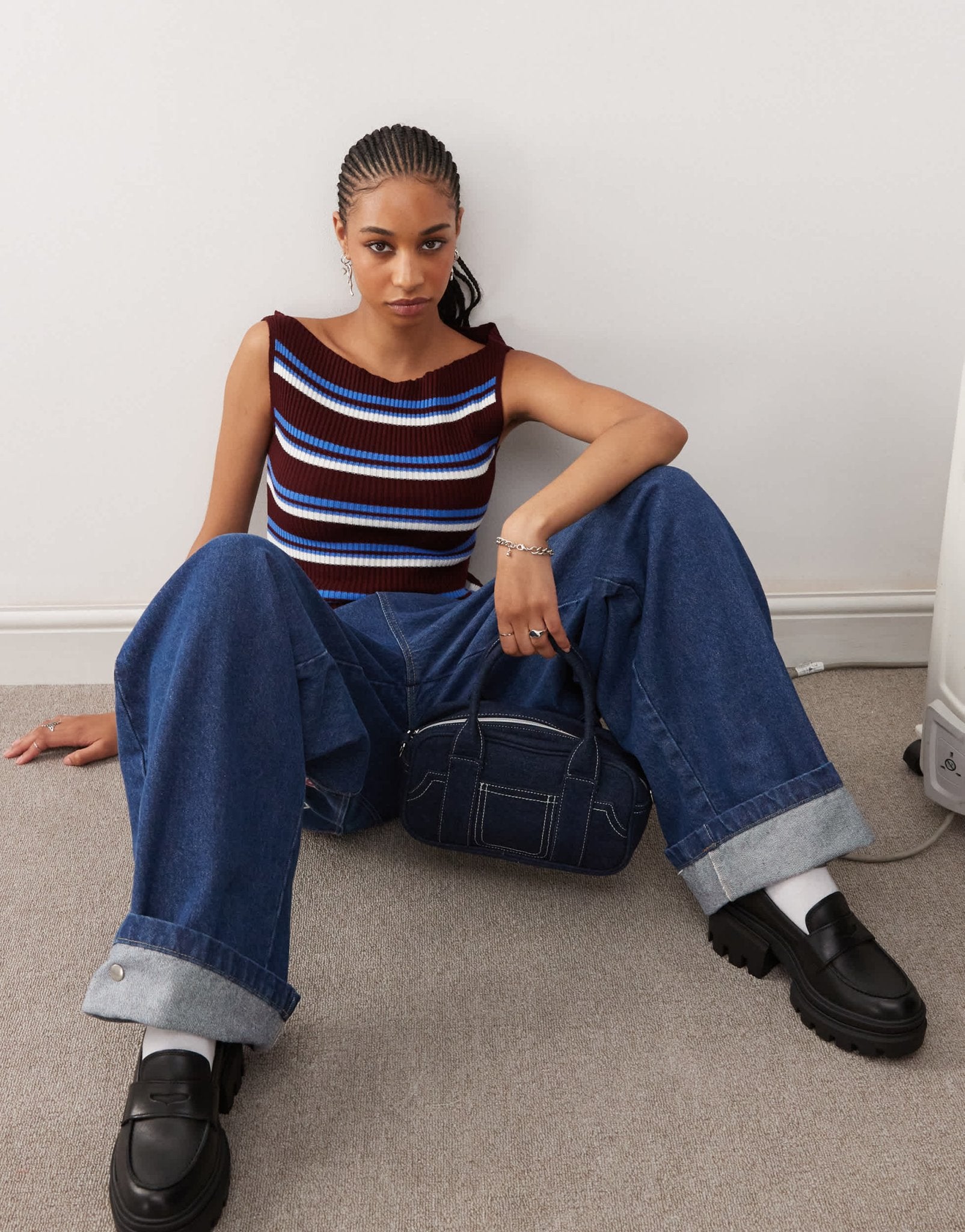 COLLUSION striped tank in multi - ASOS Sample Sale