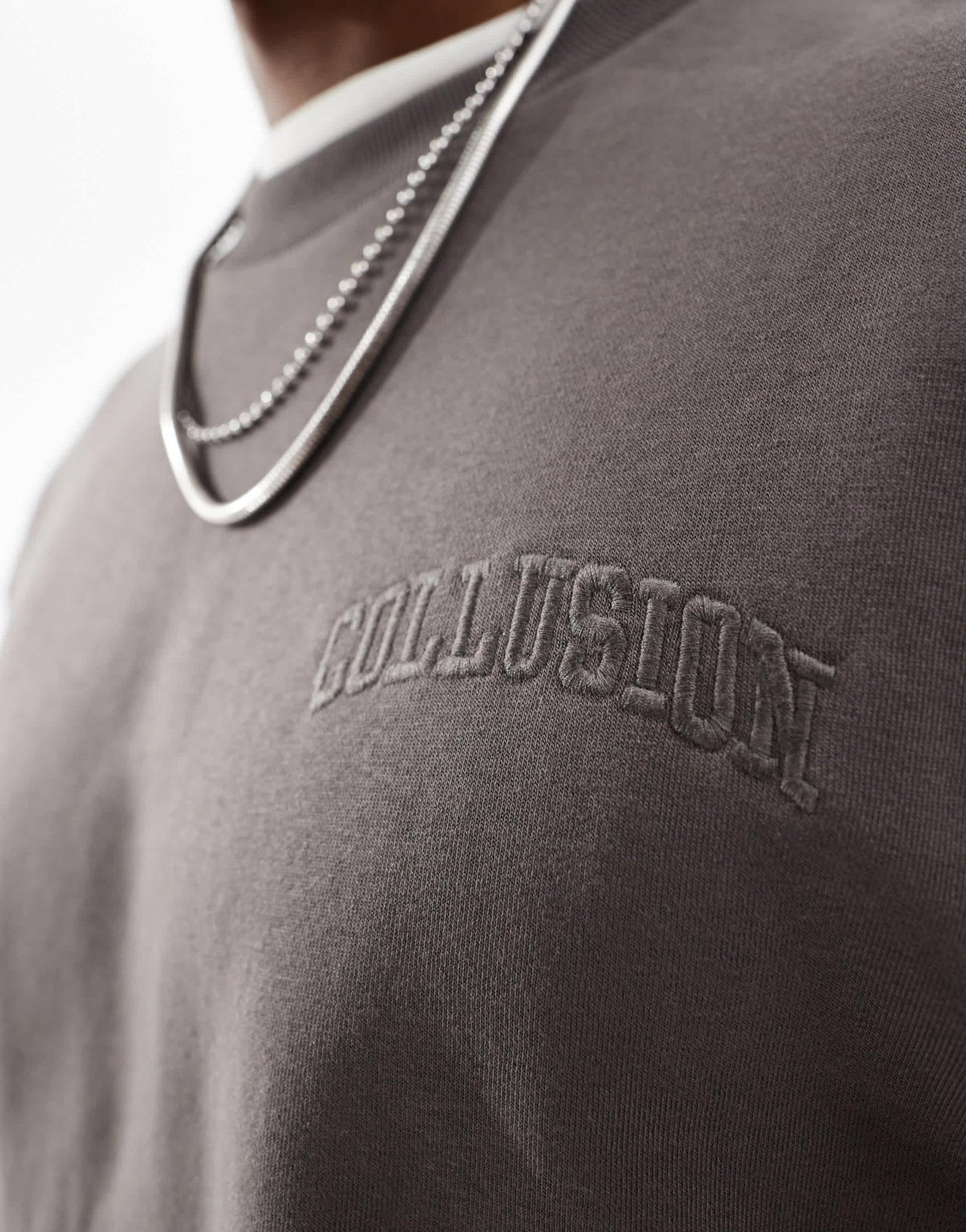 COLLUSION sweatshirt in charcoal - ASOS Sample Sale