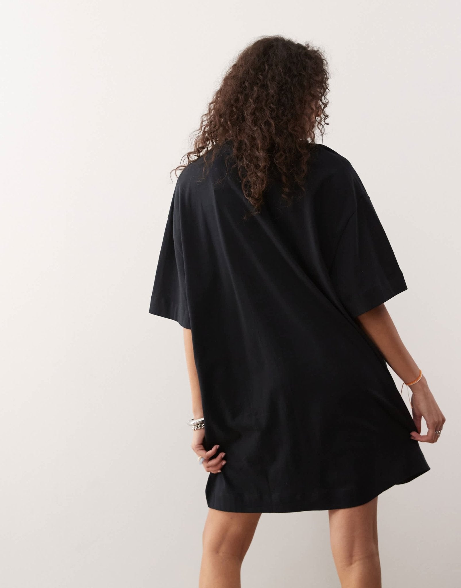 COLLUSION t-shirt mini dress in black - ASOS Sample Sale