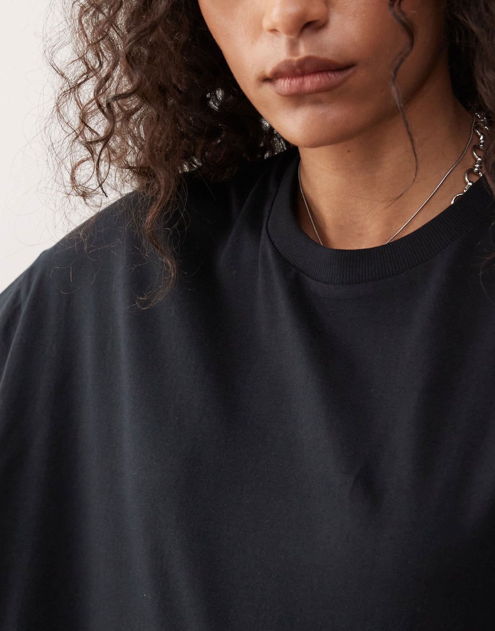 COLLUSION t-shirt mini dress in black - ASOS Sample Sale