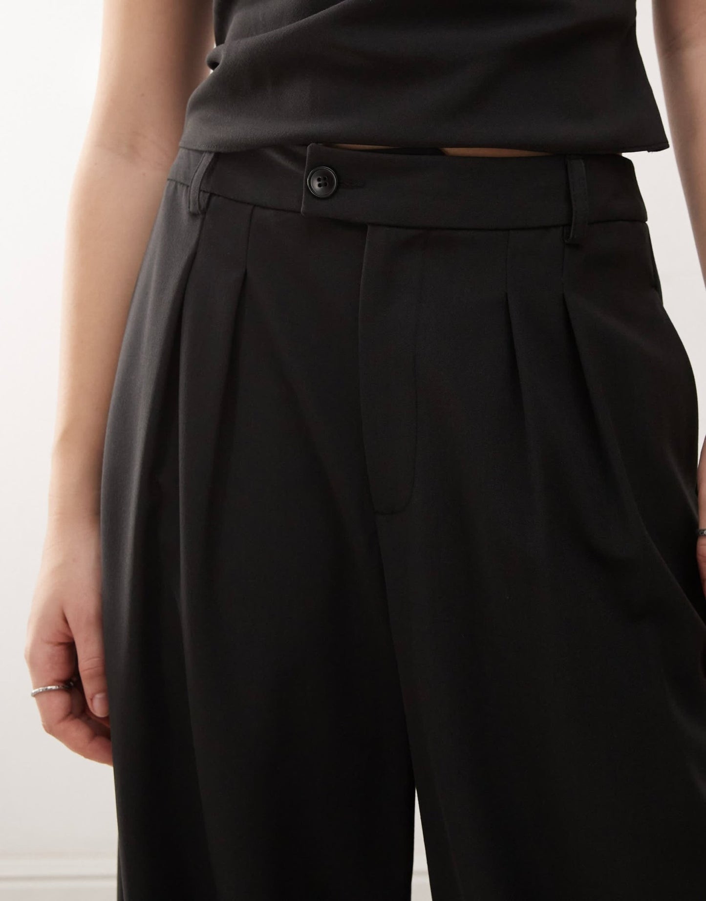 COLLUSION tailored drape trouser co - ord in black - ASOS Sample Sale