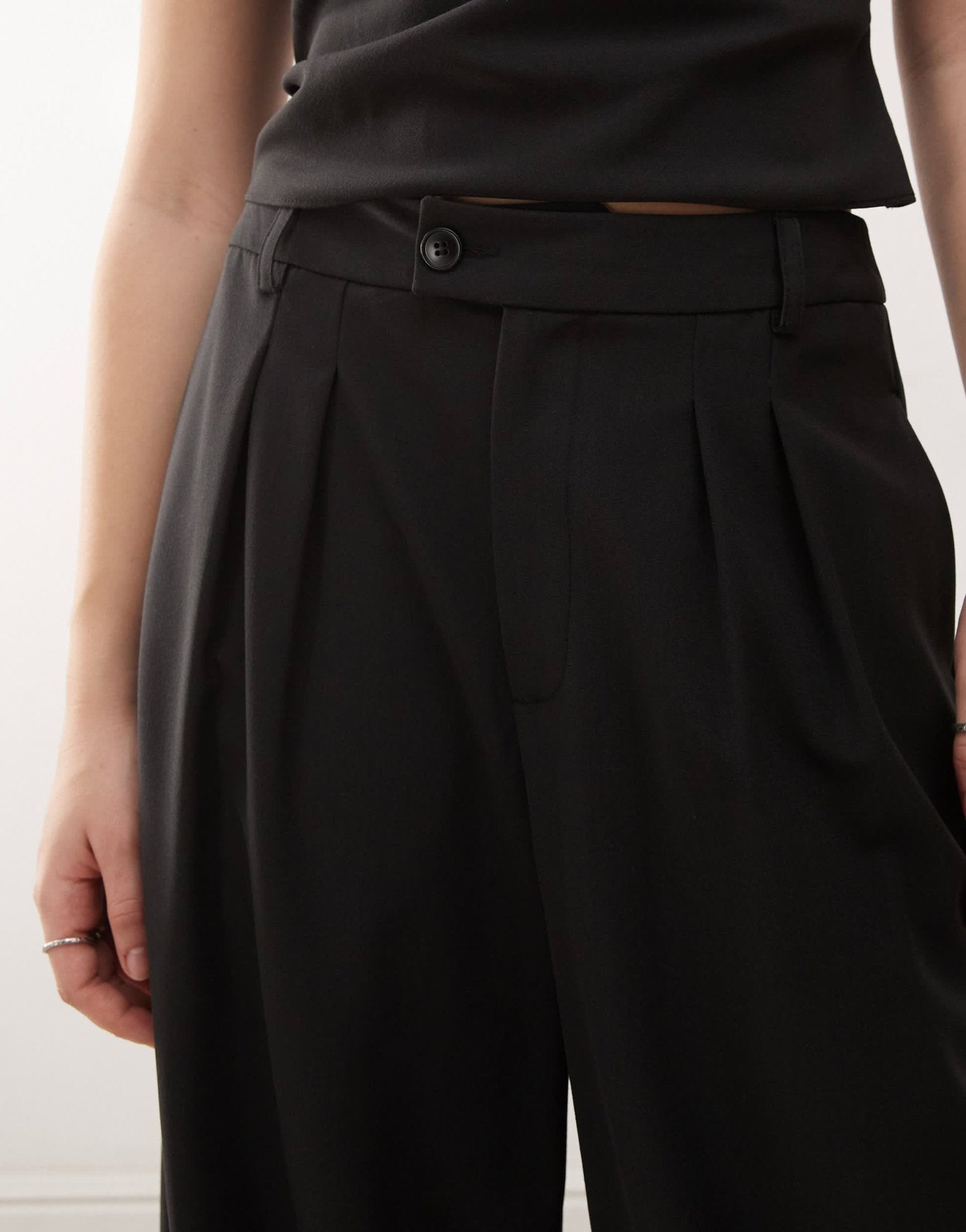 COLLUSION tailored drape trouser co - ord in black - ASOS Sample Sale