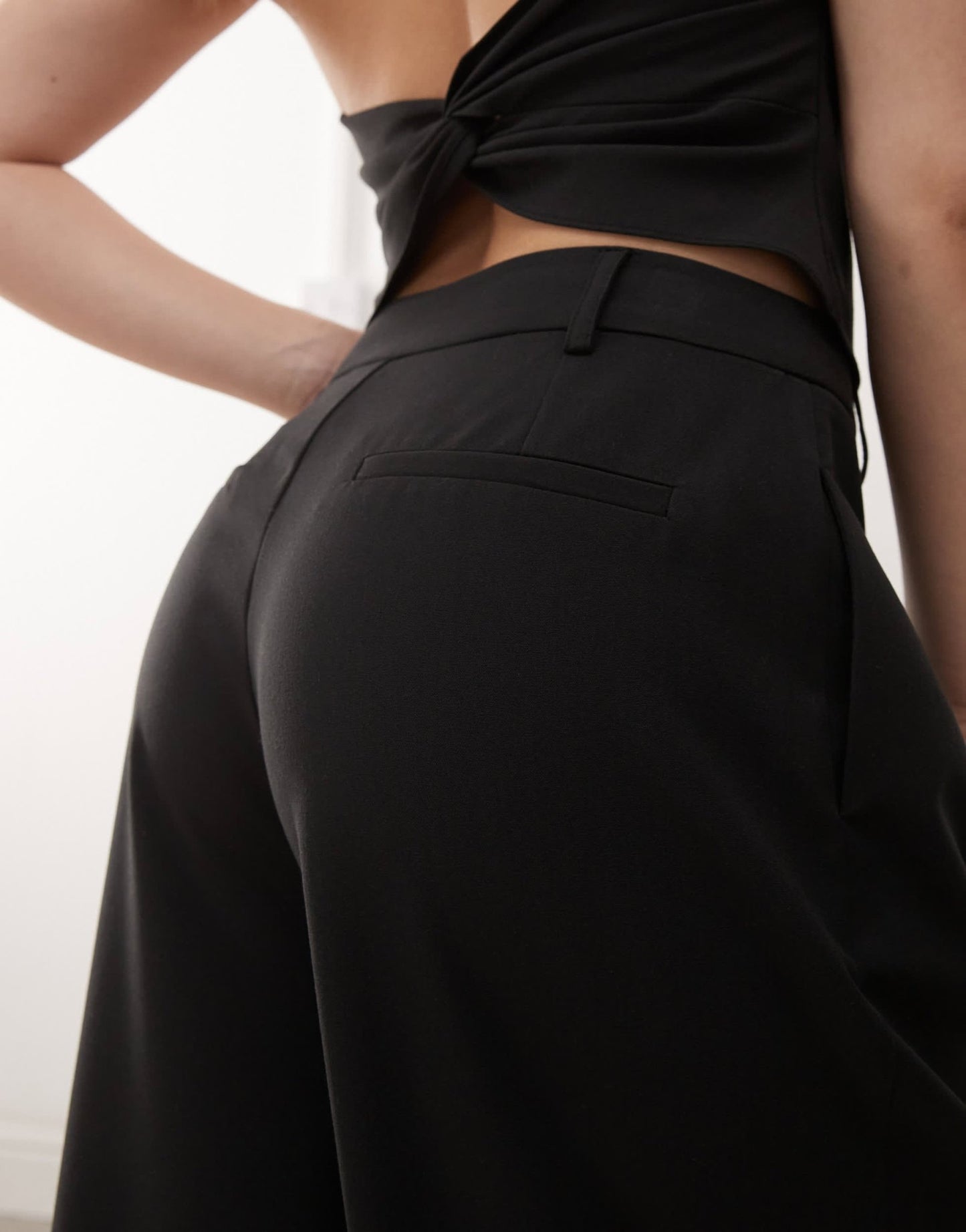 COLLUSION tailored drape trouser co - ord in black - ASOS Sample Sale