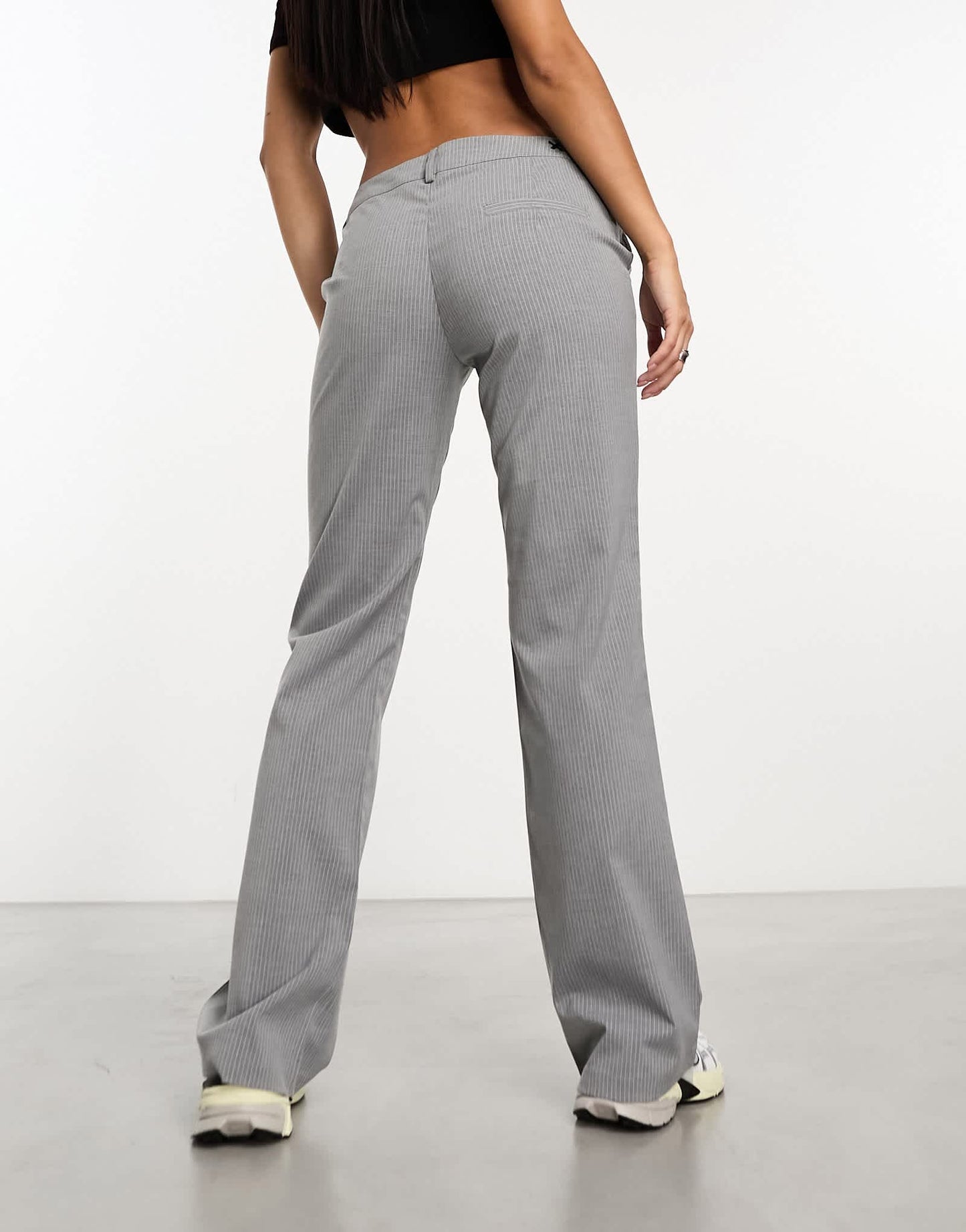 COLLUSION tailored kick flare trouser in grey - ASOS Sample Sale