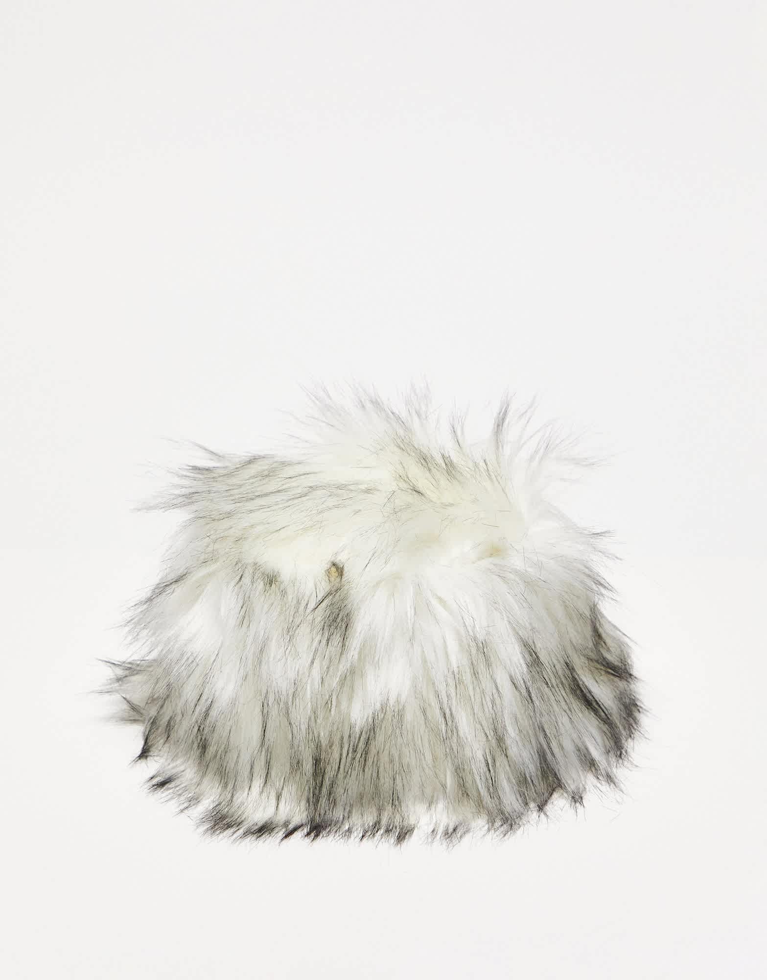COLLUSION Unisex festival faux fur fluffy novelty festival hat in ecru - ASOS Sample Sale
