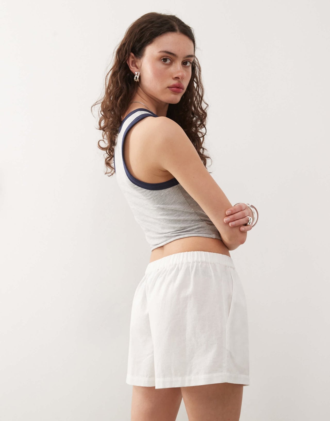 COLLUSION woven boxer short in white - WHITE - ASOS Sample Sale