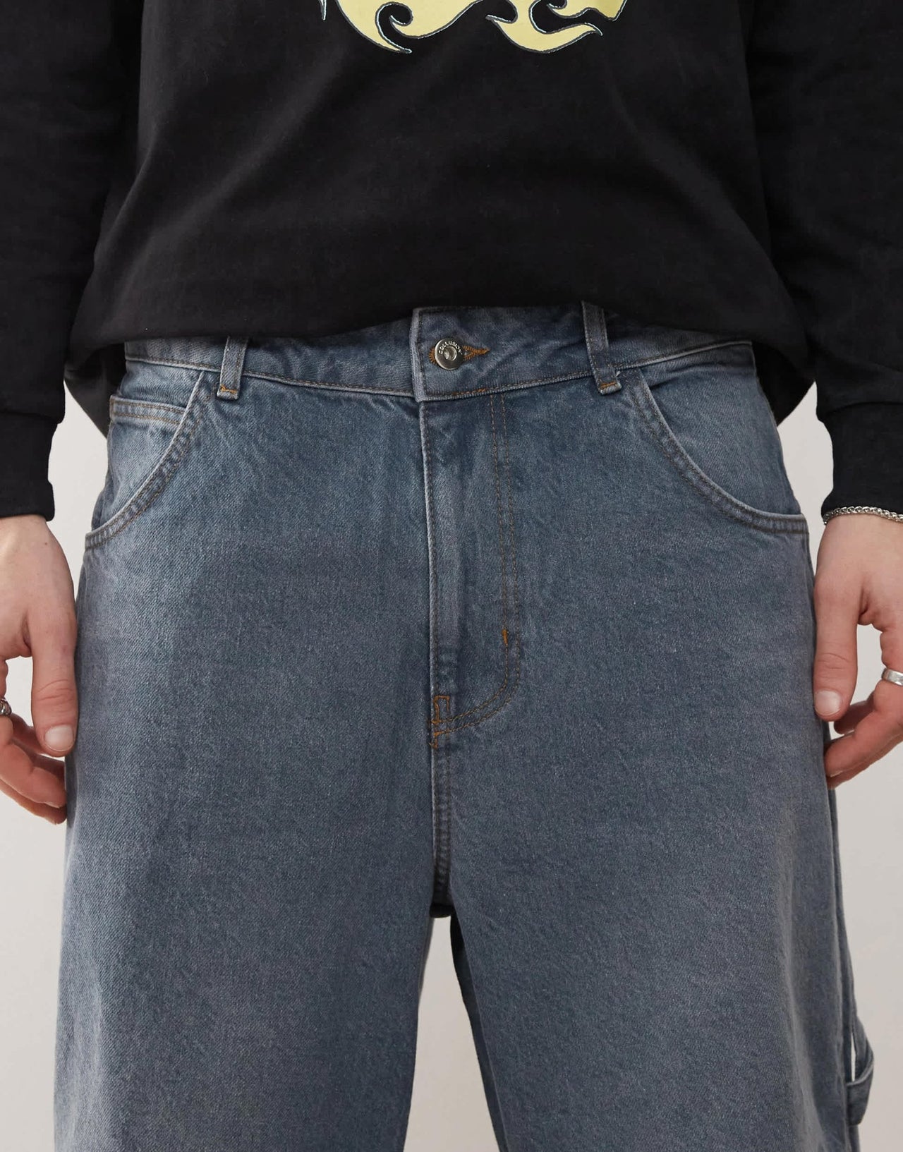 COLLUSION X006 barrel skate jeans in smokey wash - GREY - ASOS Sample Sale