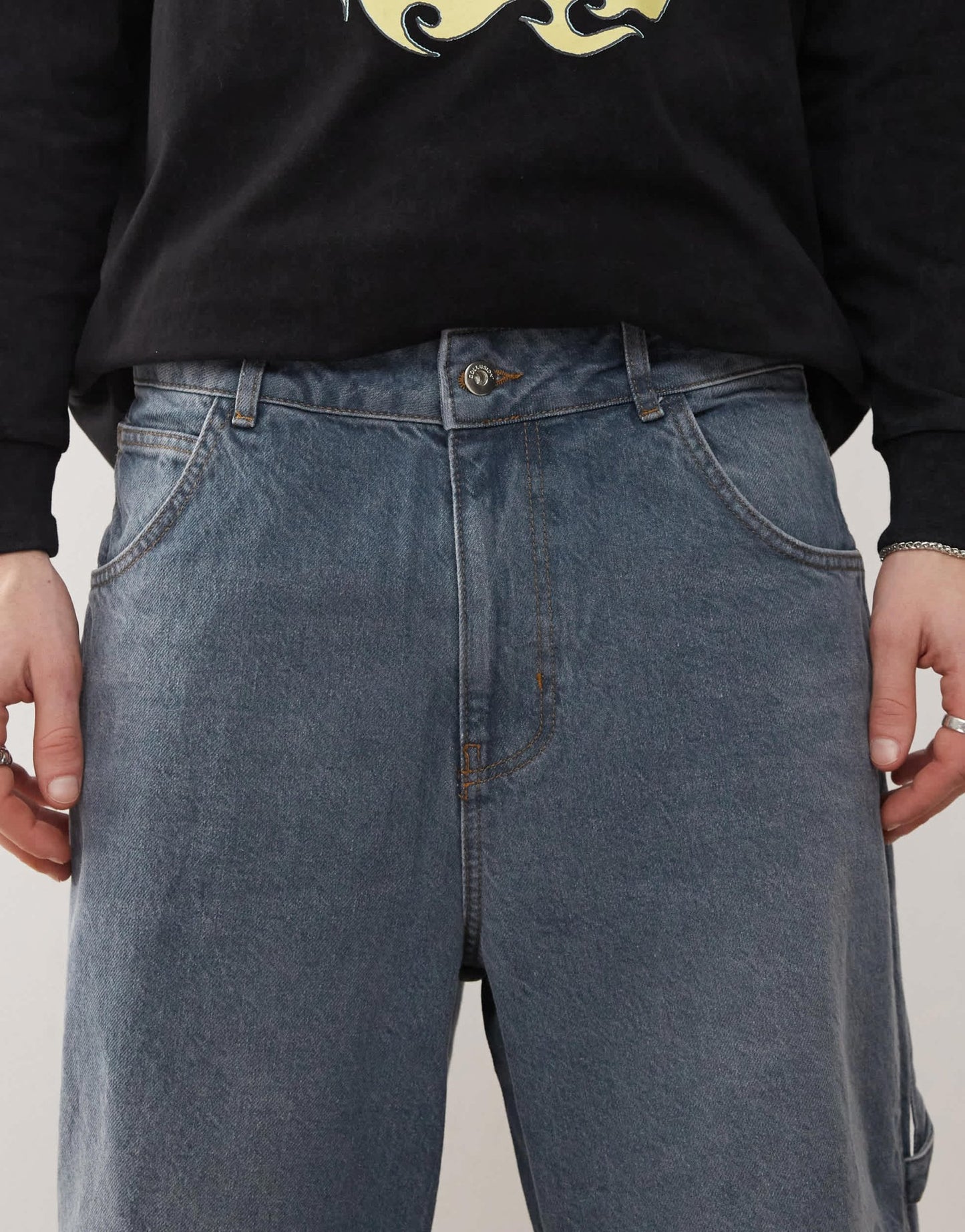 COLLUSION X006 barrel skate jeans in smokey wash - GREY - ASOS Sample Sale