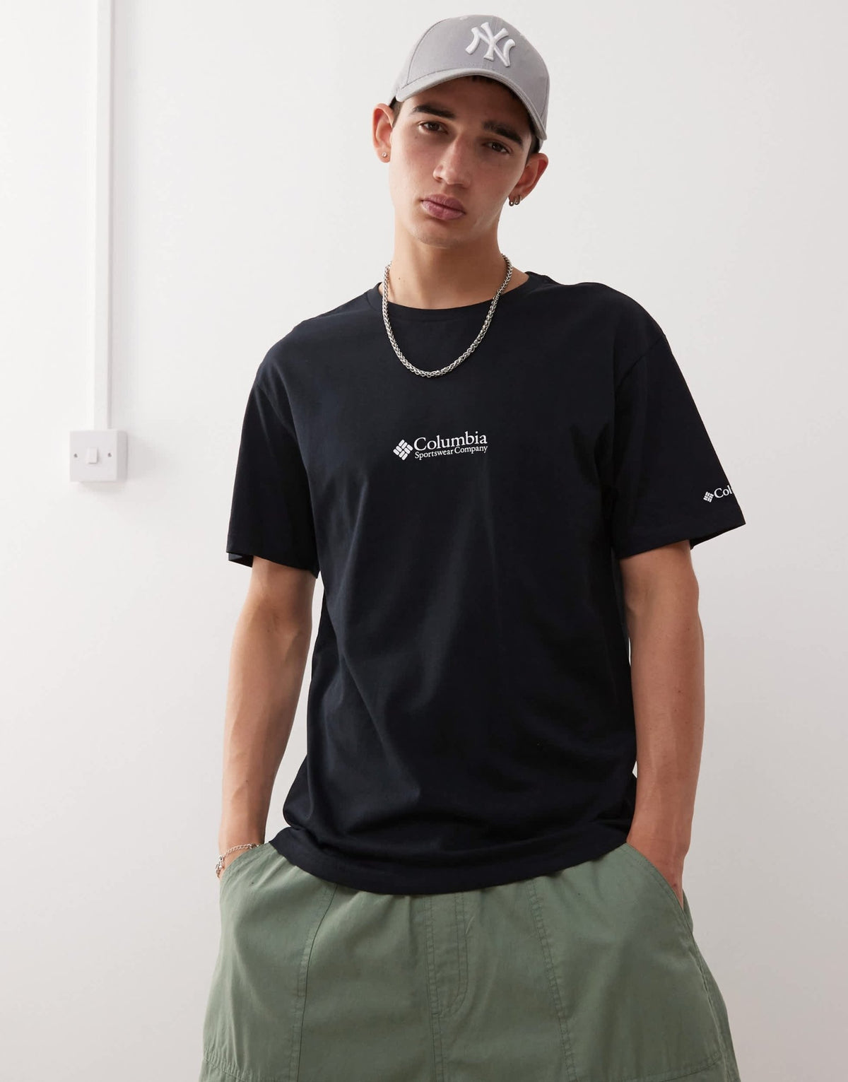 Columbia CSC basic logo t-shirt in black - ASOS Sample Sale
