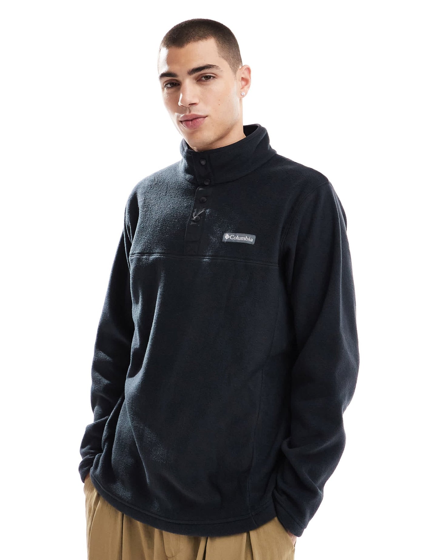 Columbia Steens Mountain II half snap fleece in black - ASOS Sample Sale