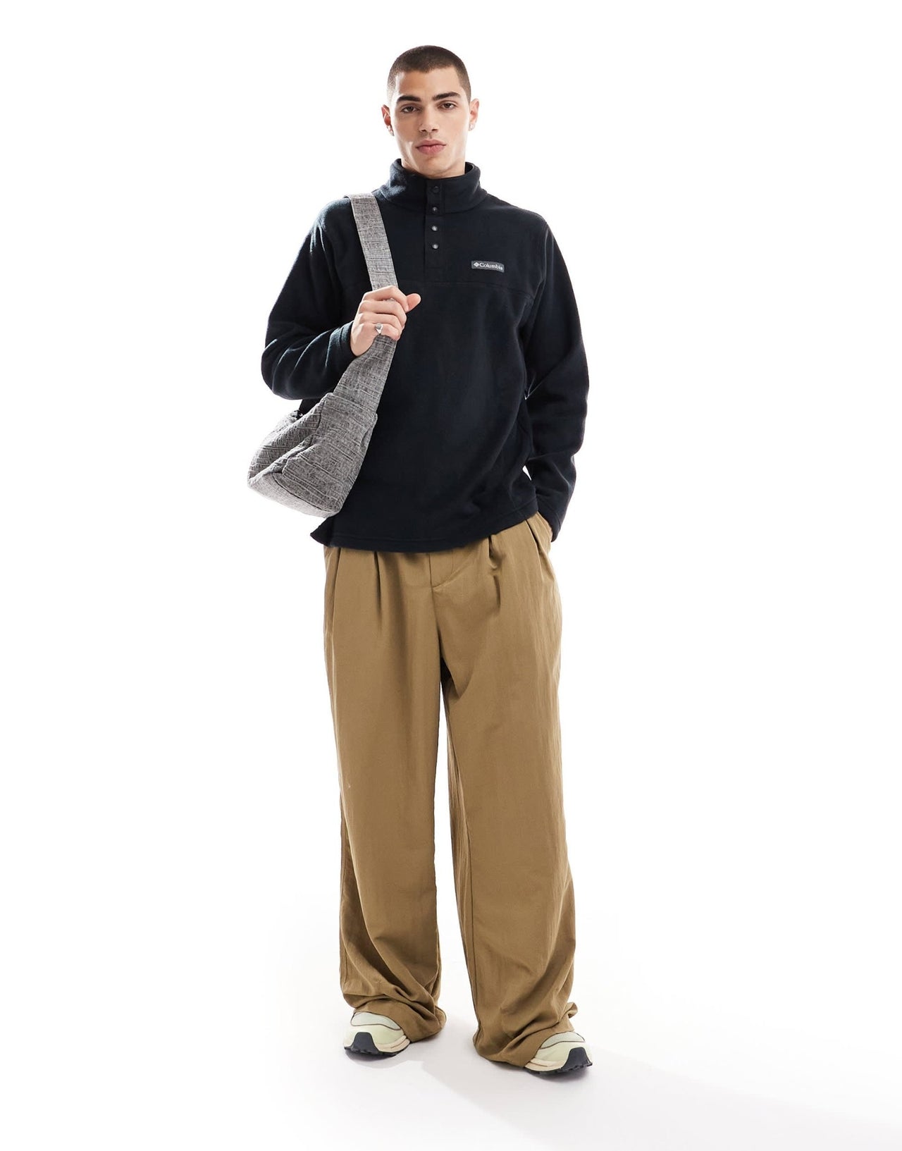 Columbia Steens Mountain II half snap fleece in black - ASOS Sample Sale