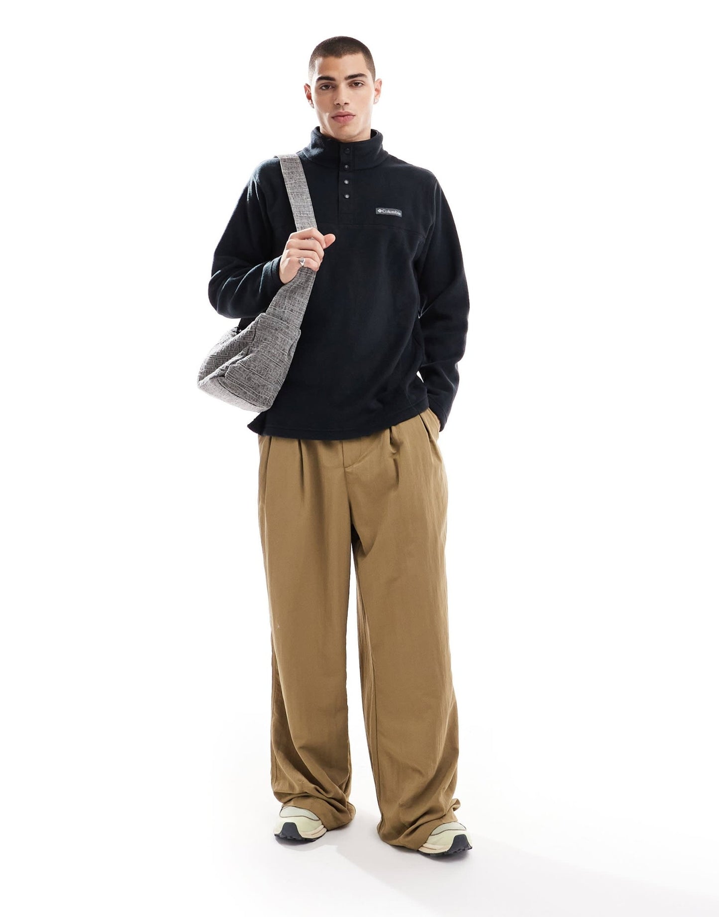 Columbia Steens Mountain II half snap fleece in black - ASOS Sample Sale